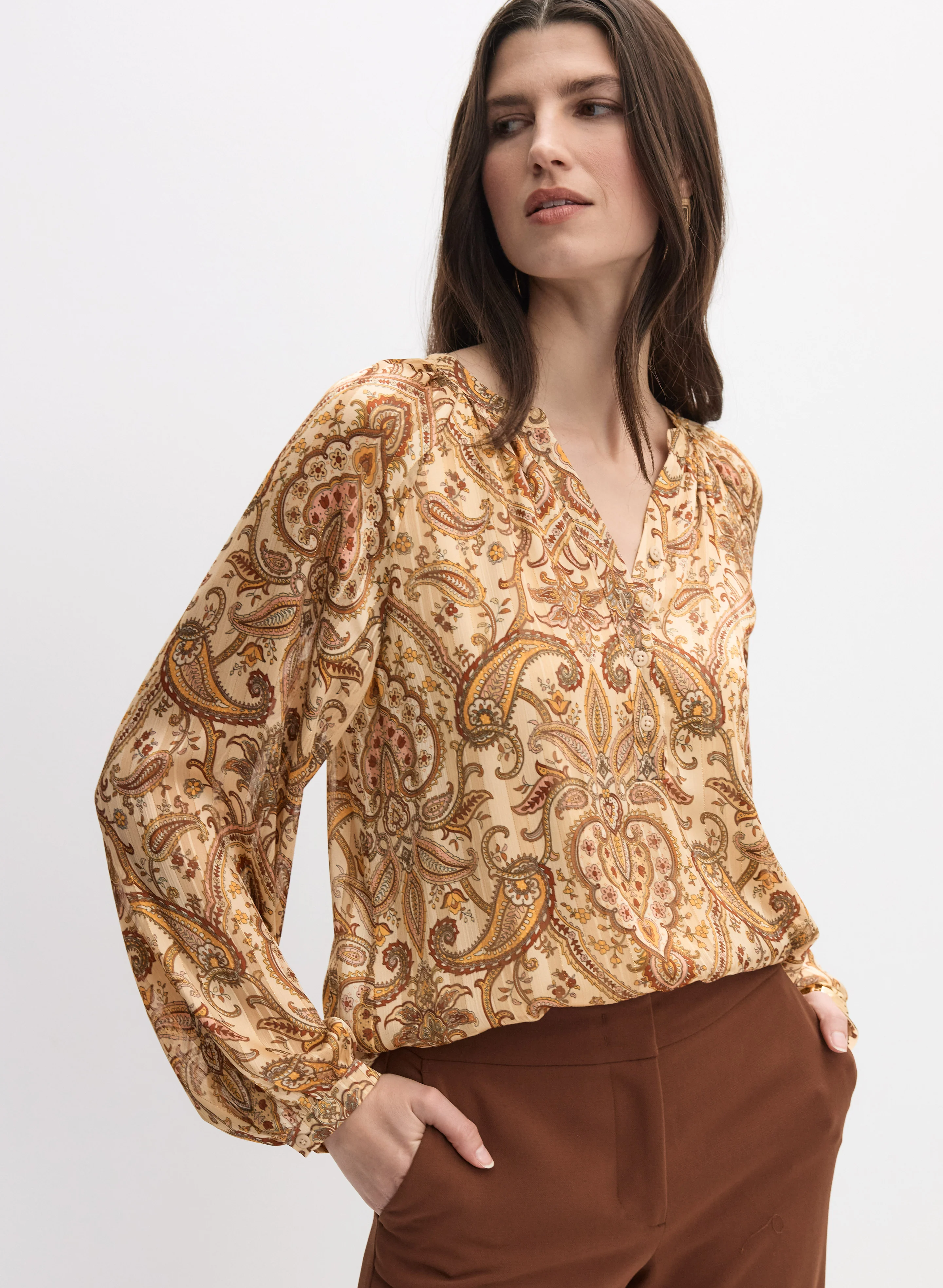 Mixed Paisley Blouse