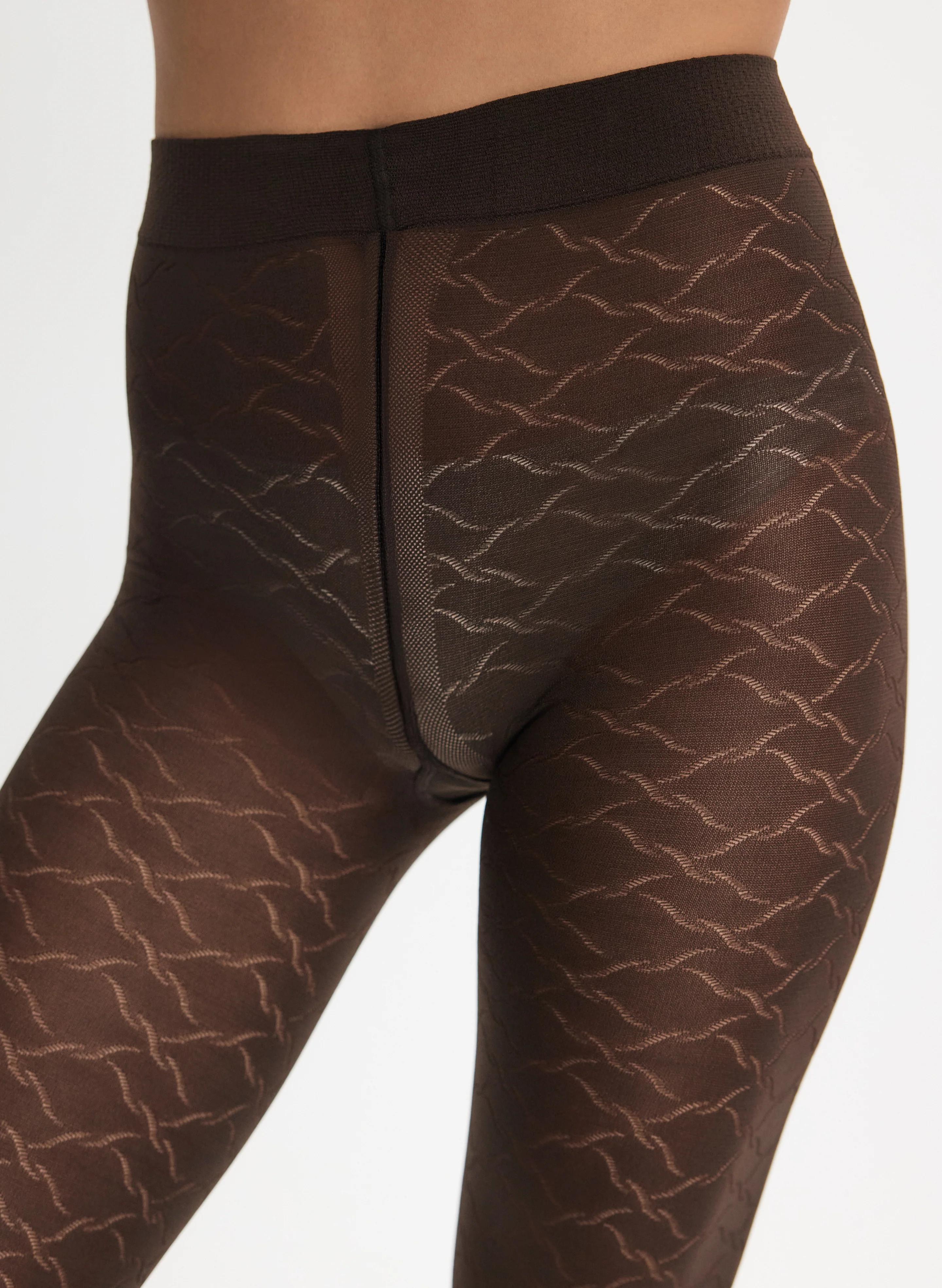 Mura - Twisted Chain Link Motif Tights - Image 4