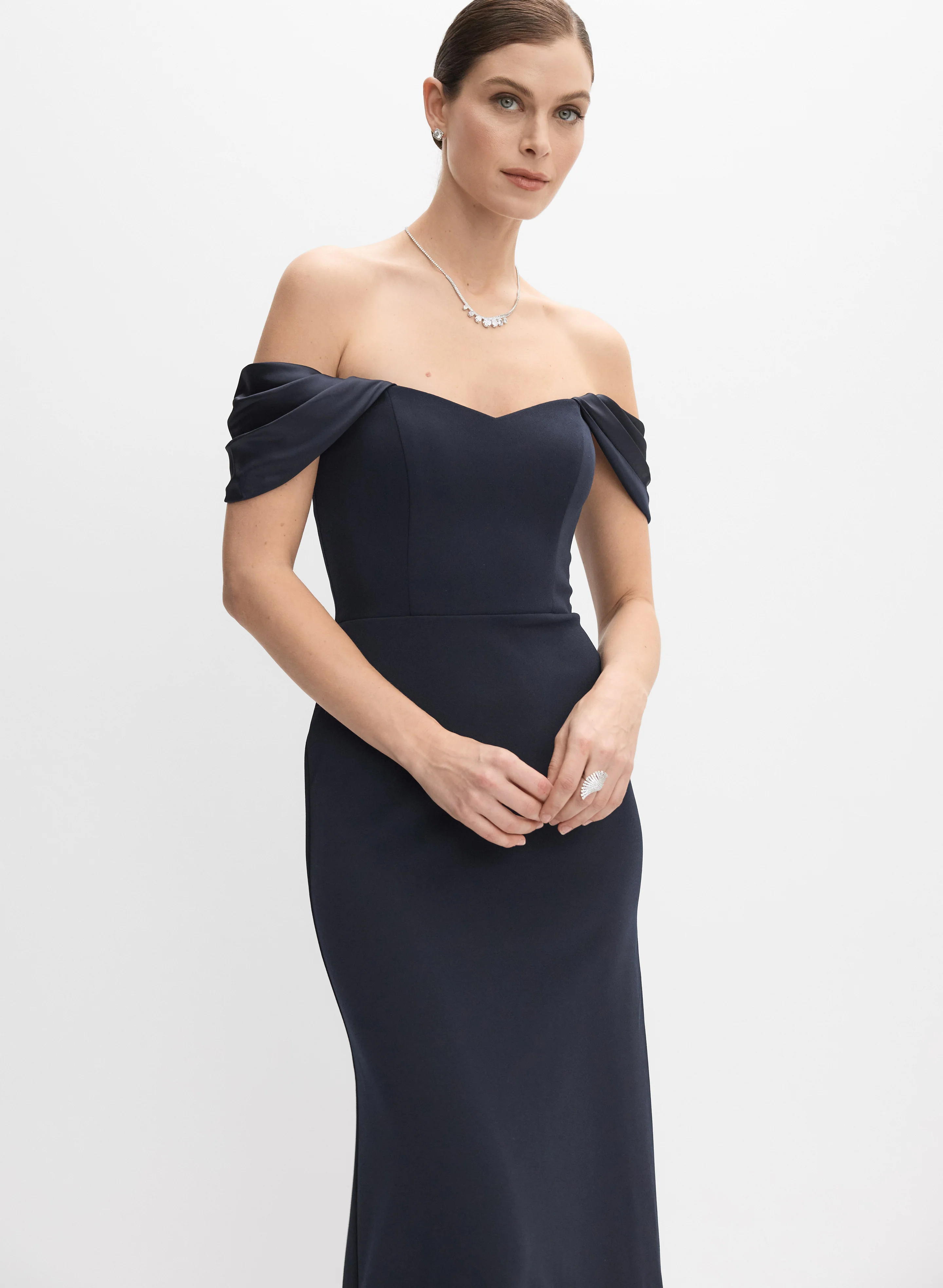 Off-The-Shoulder Fitted Dress - Image 7