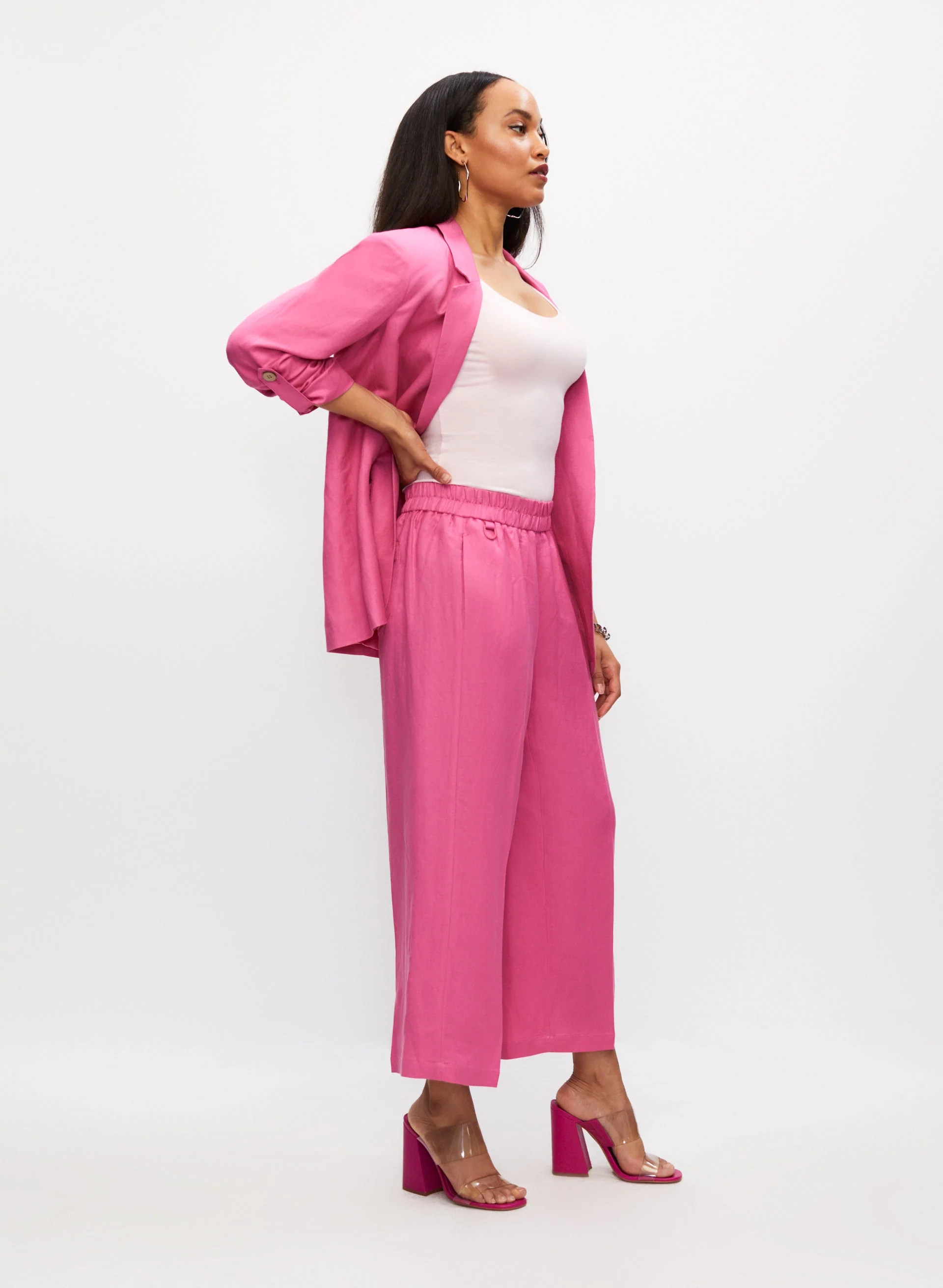 Open Front Linen Jacket - Image 5