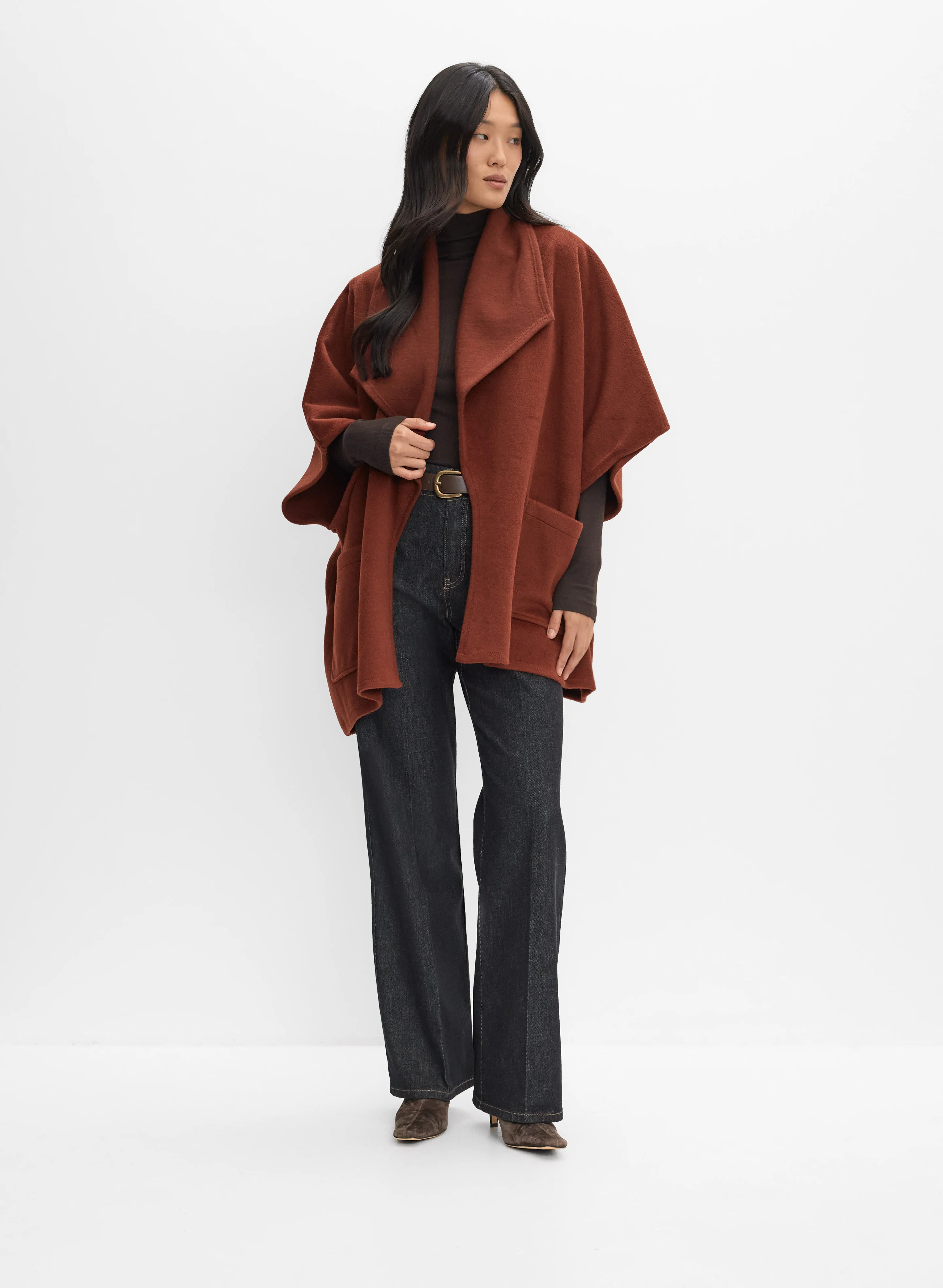 Open Front Poncho - Image 3