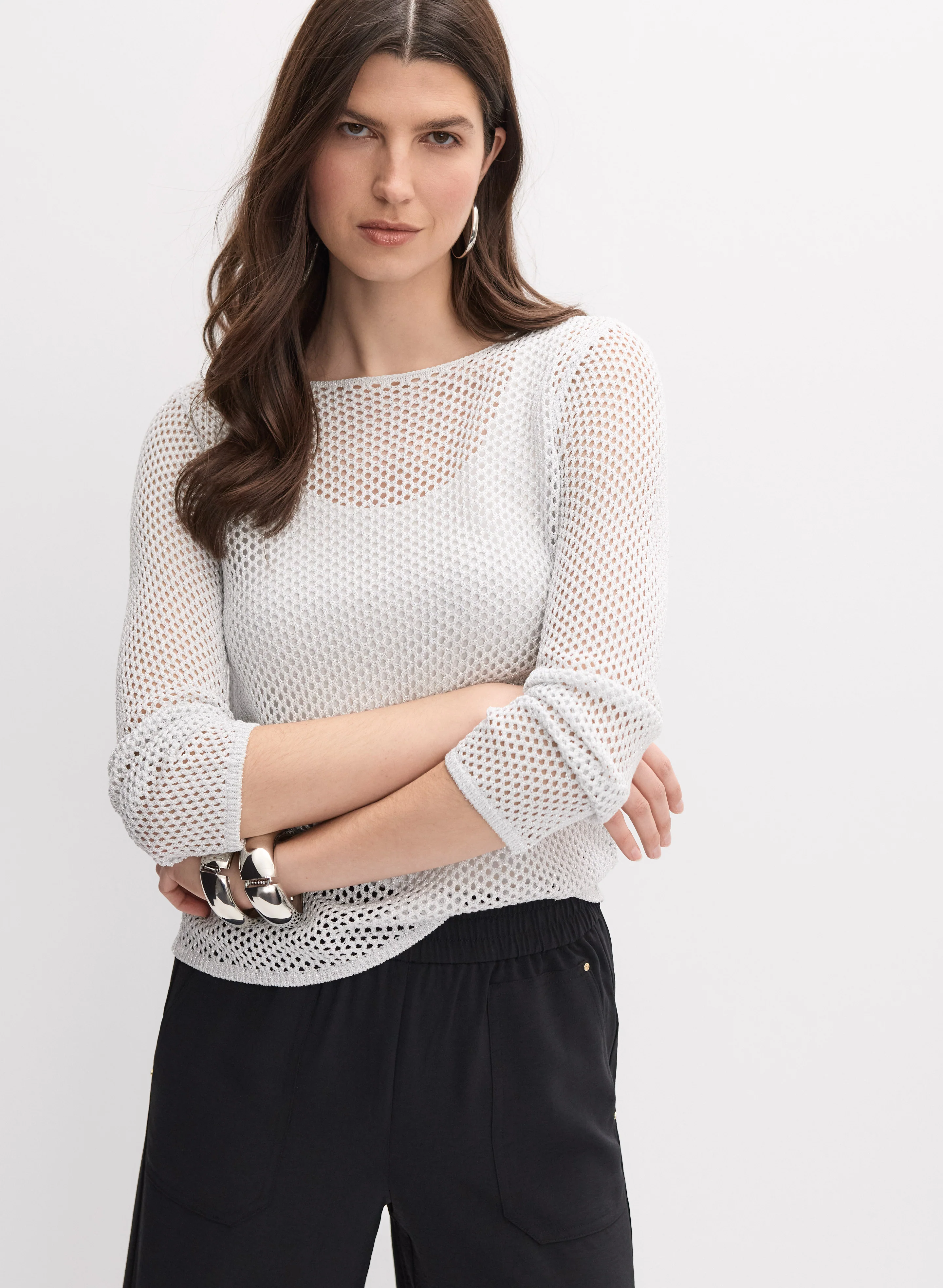 Open Knit Sweater