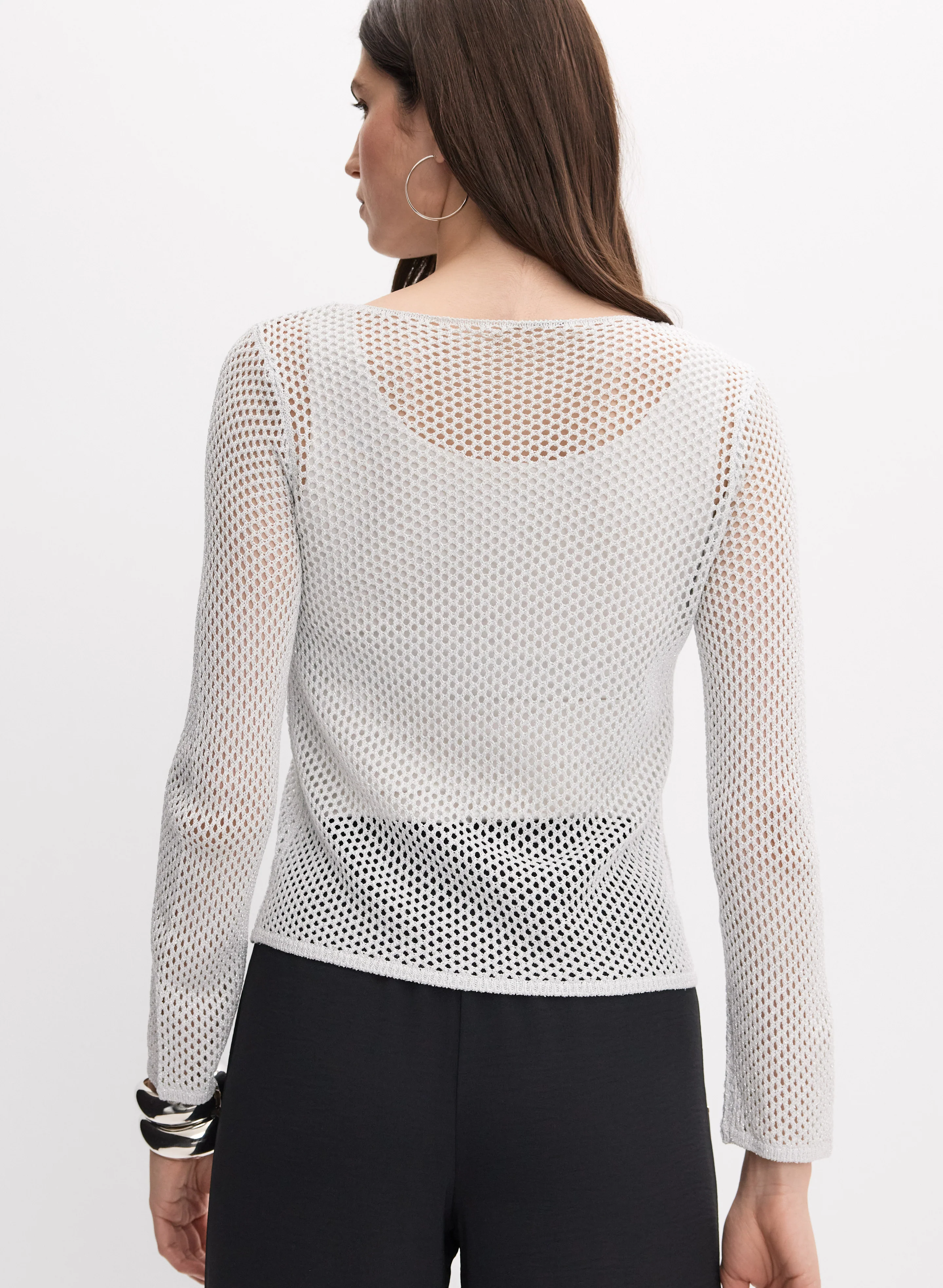 Open Knit Sweater - Image 4