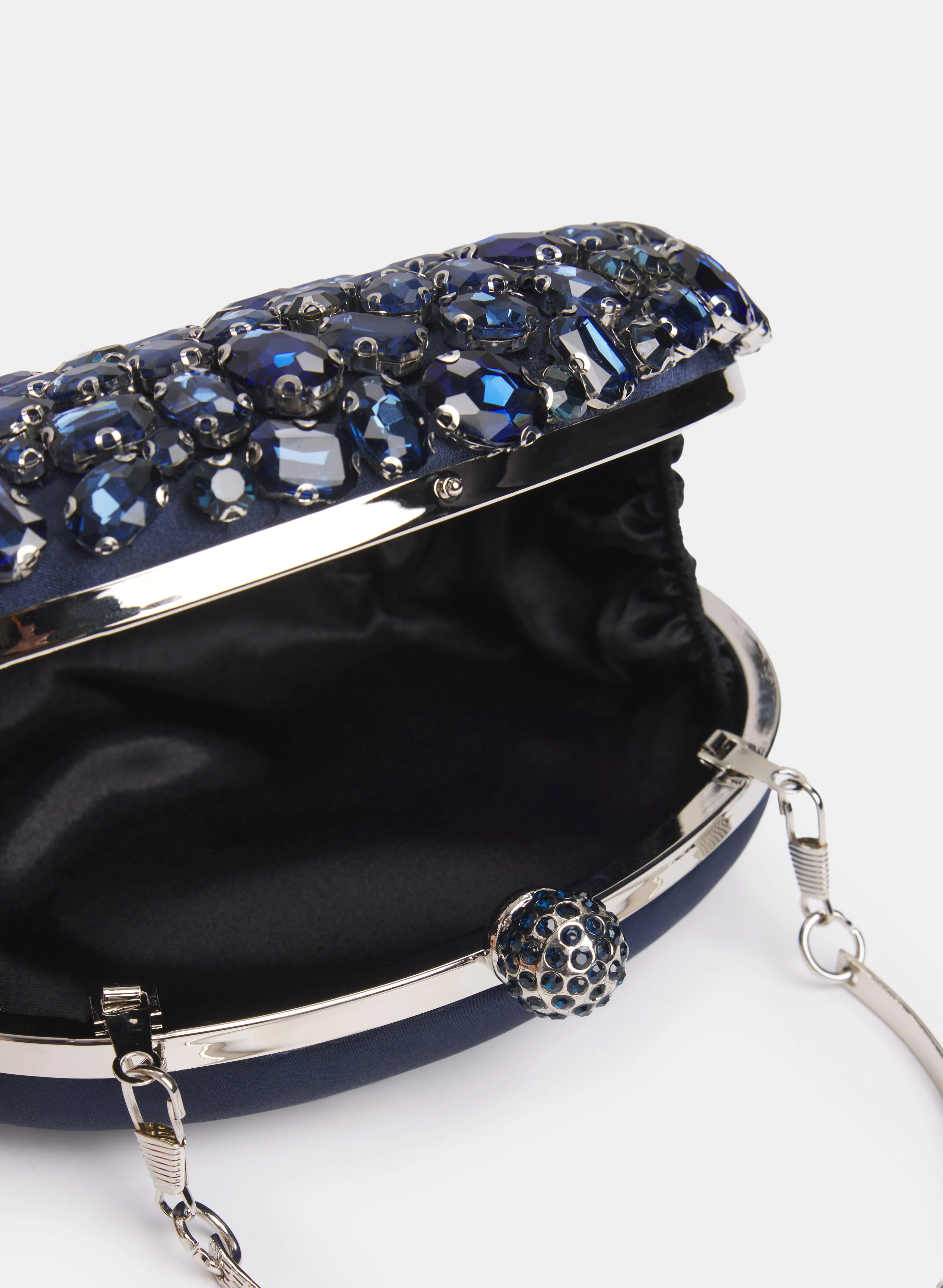 Oval Crystal Box Clutch - Image 4