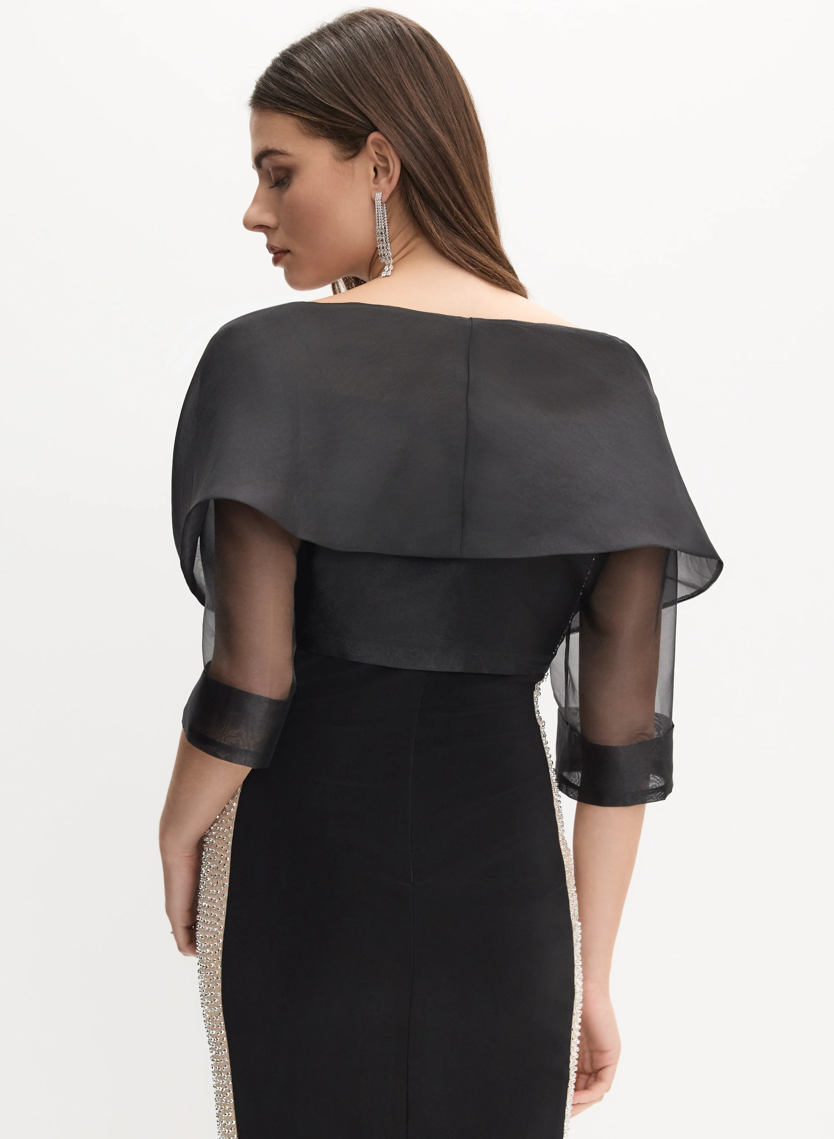 Oversized Tie Detail Bolero - Image 5