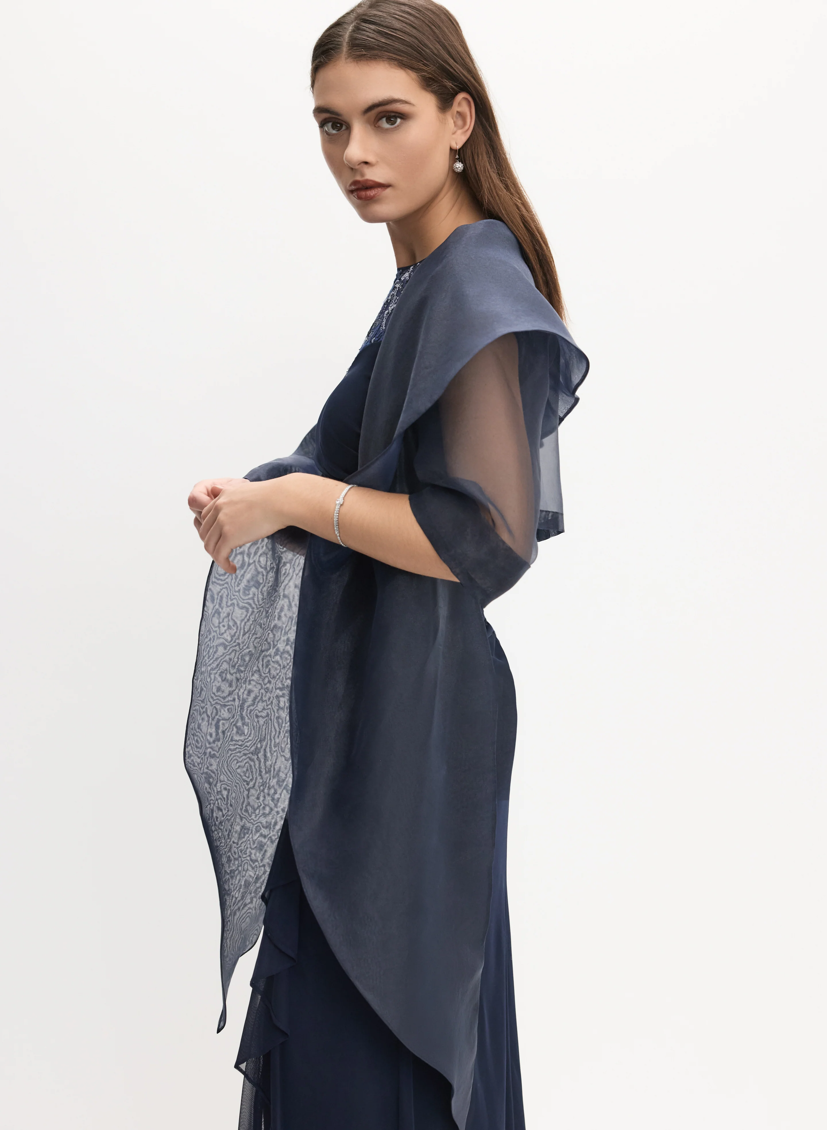 Oversized Tie Detail Bolero - Image 4
