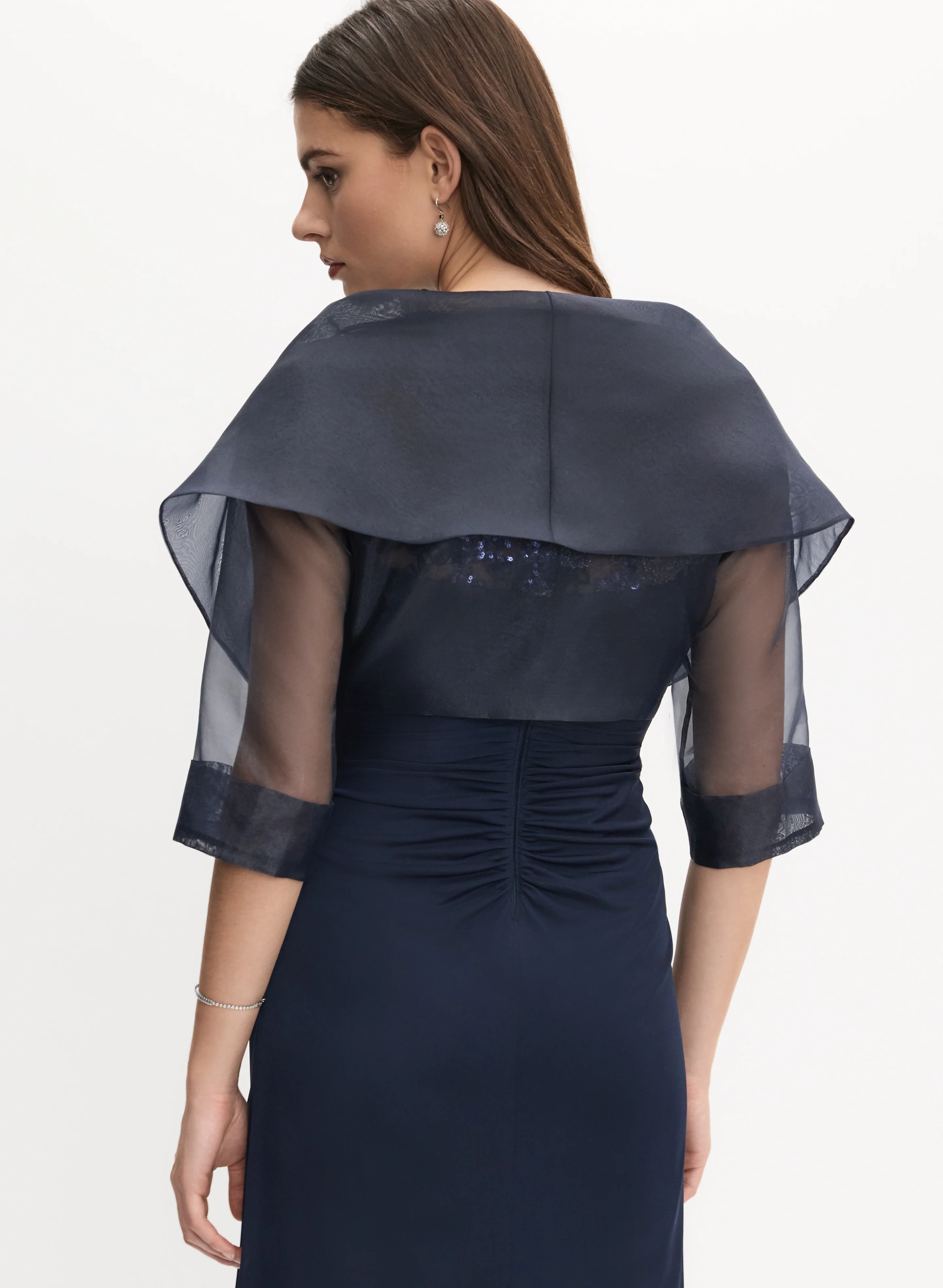 Oversized Tie Detail Bolero - Image 5