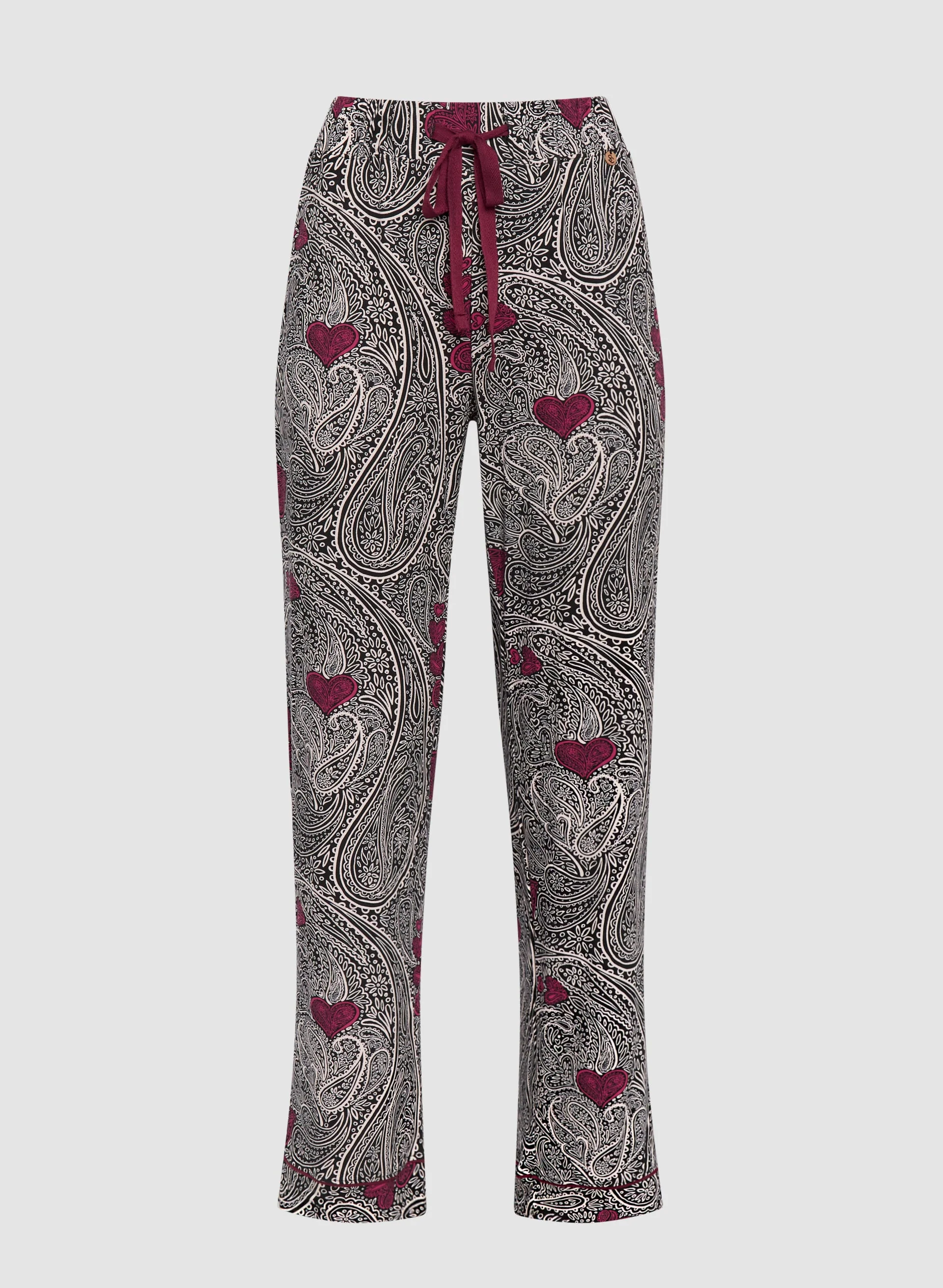 Paisley Heart Print Pyjama Set - Image 7