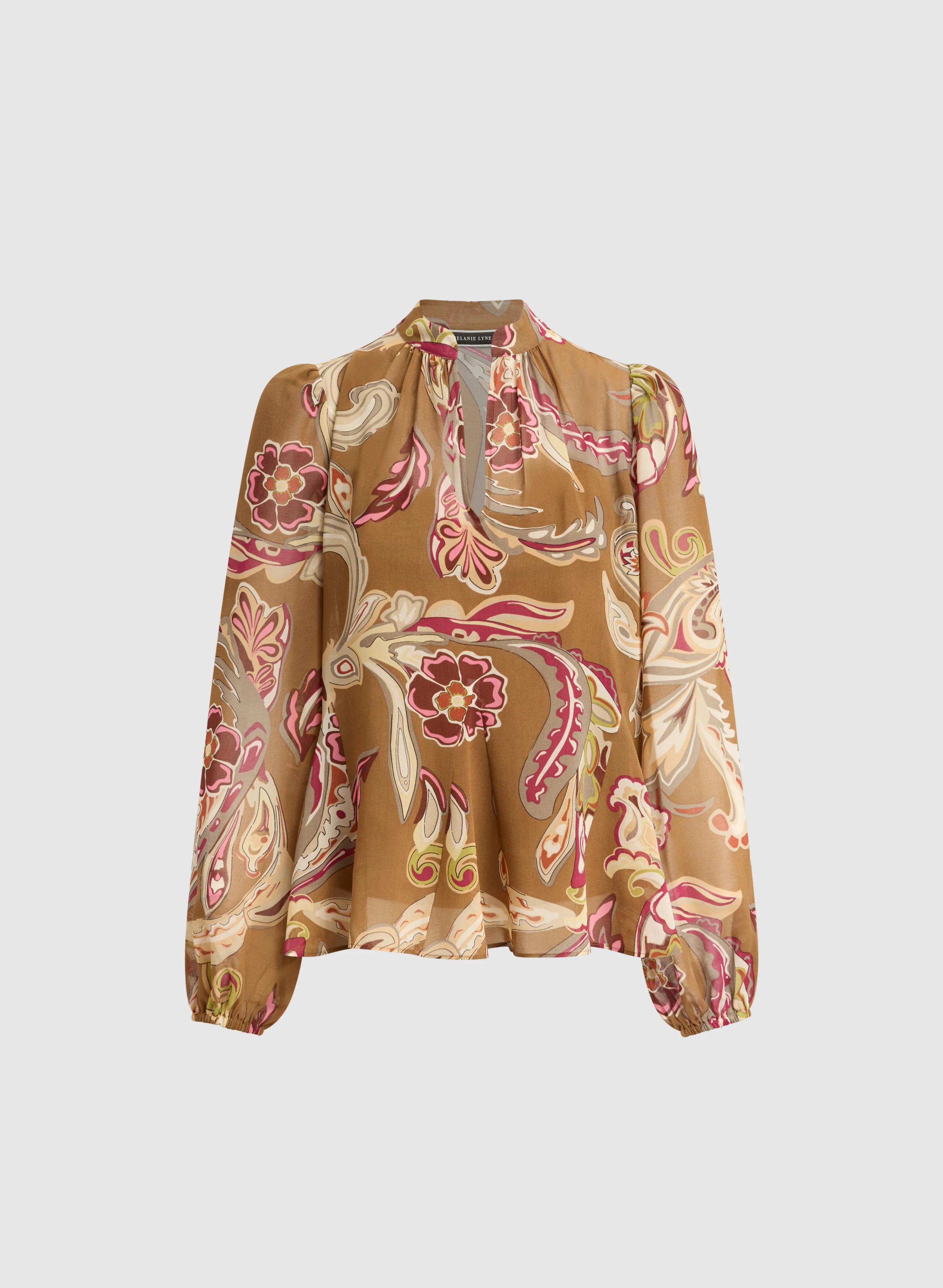 Paisley Print Chiffon Blouse - Image 6