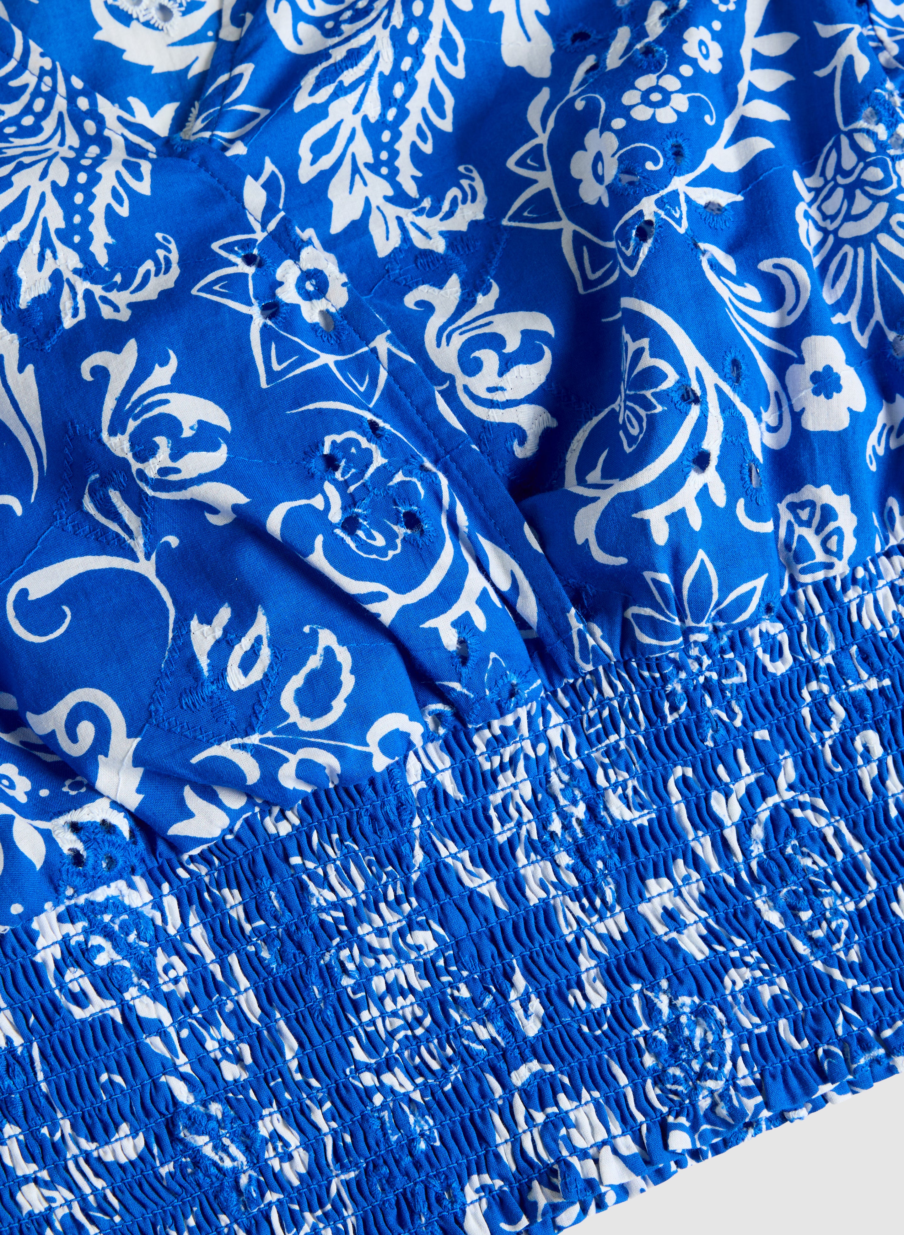Paisley Smocked Waist Blouse - Image 6