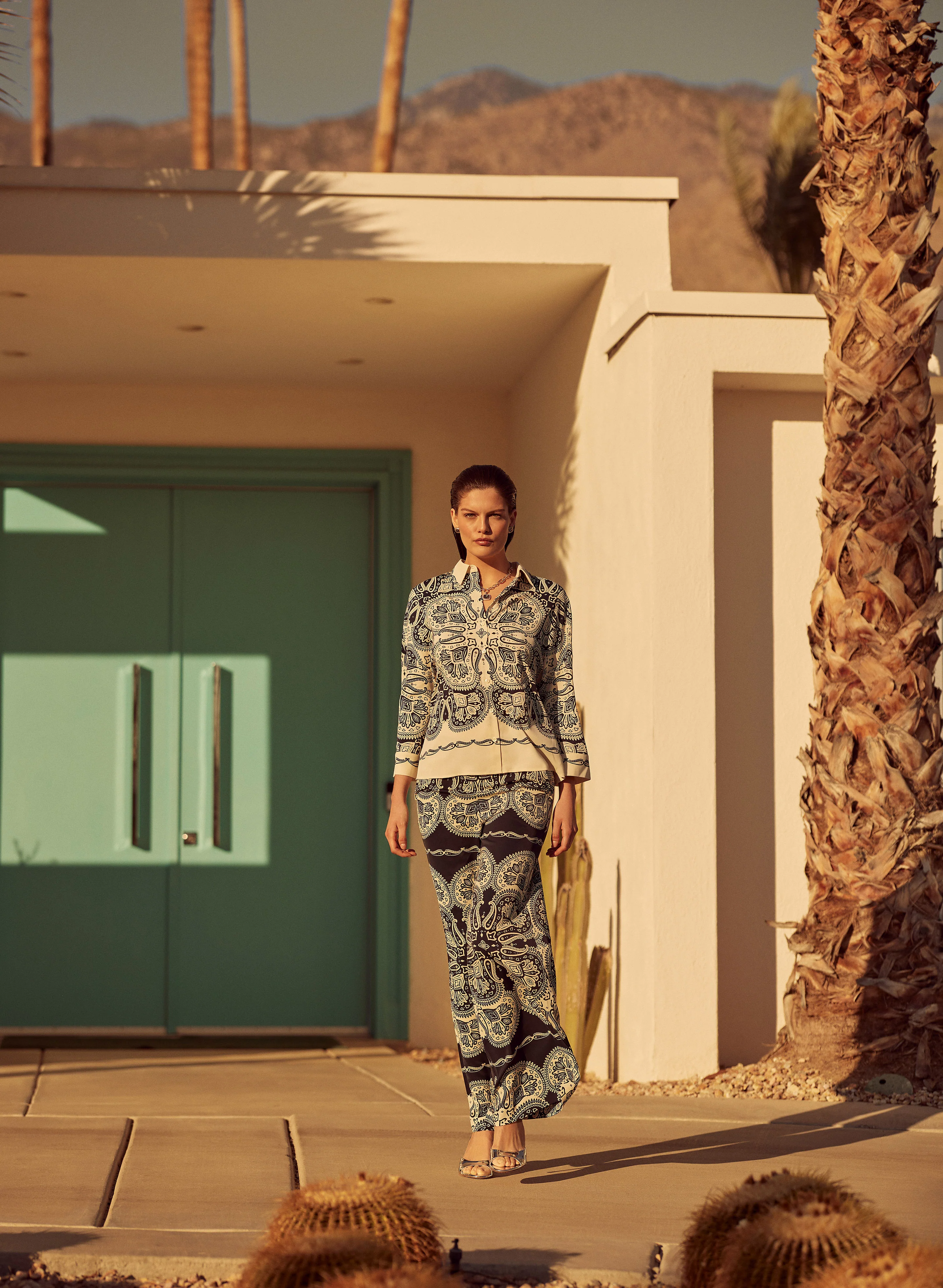 Paisley Wide-Leg Pants - Image 3