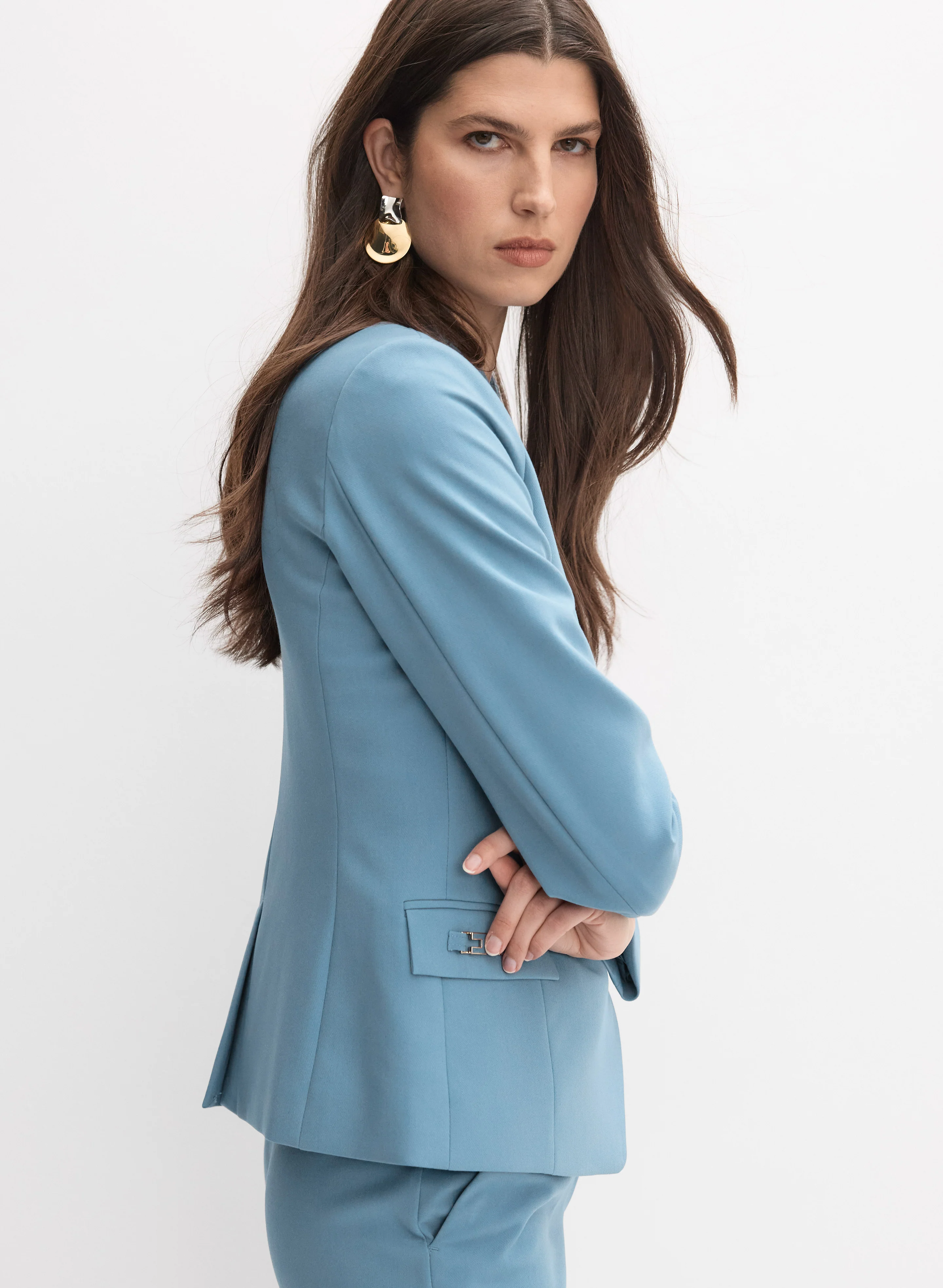 Peaked Lapel Blazer - Image 5