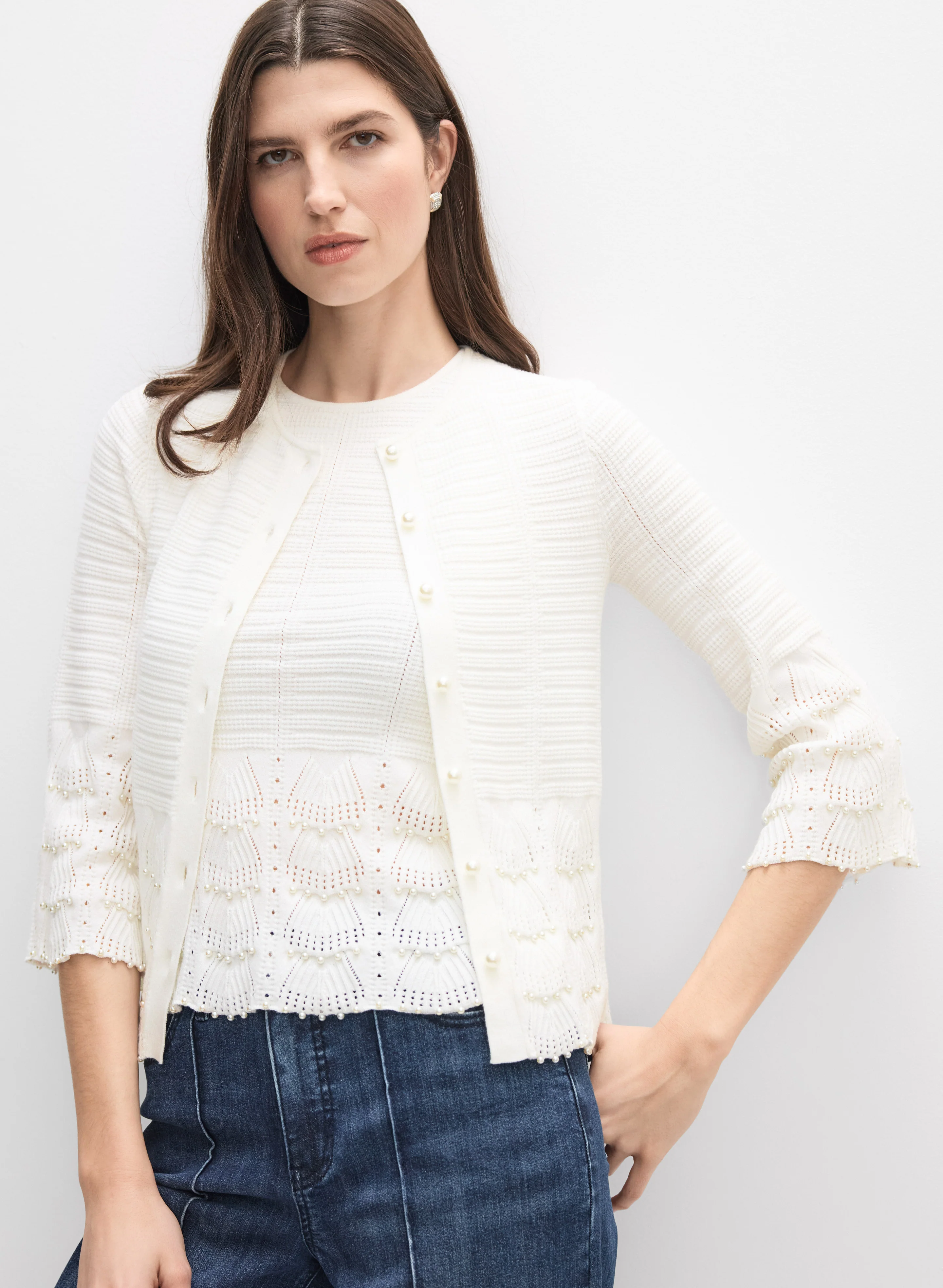 Pearl Embellished Cardigan