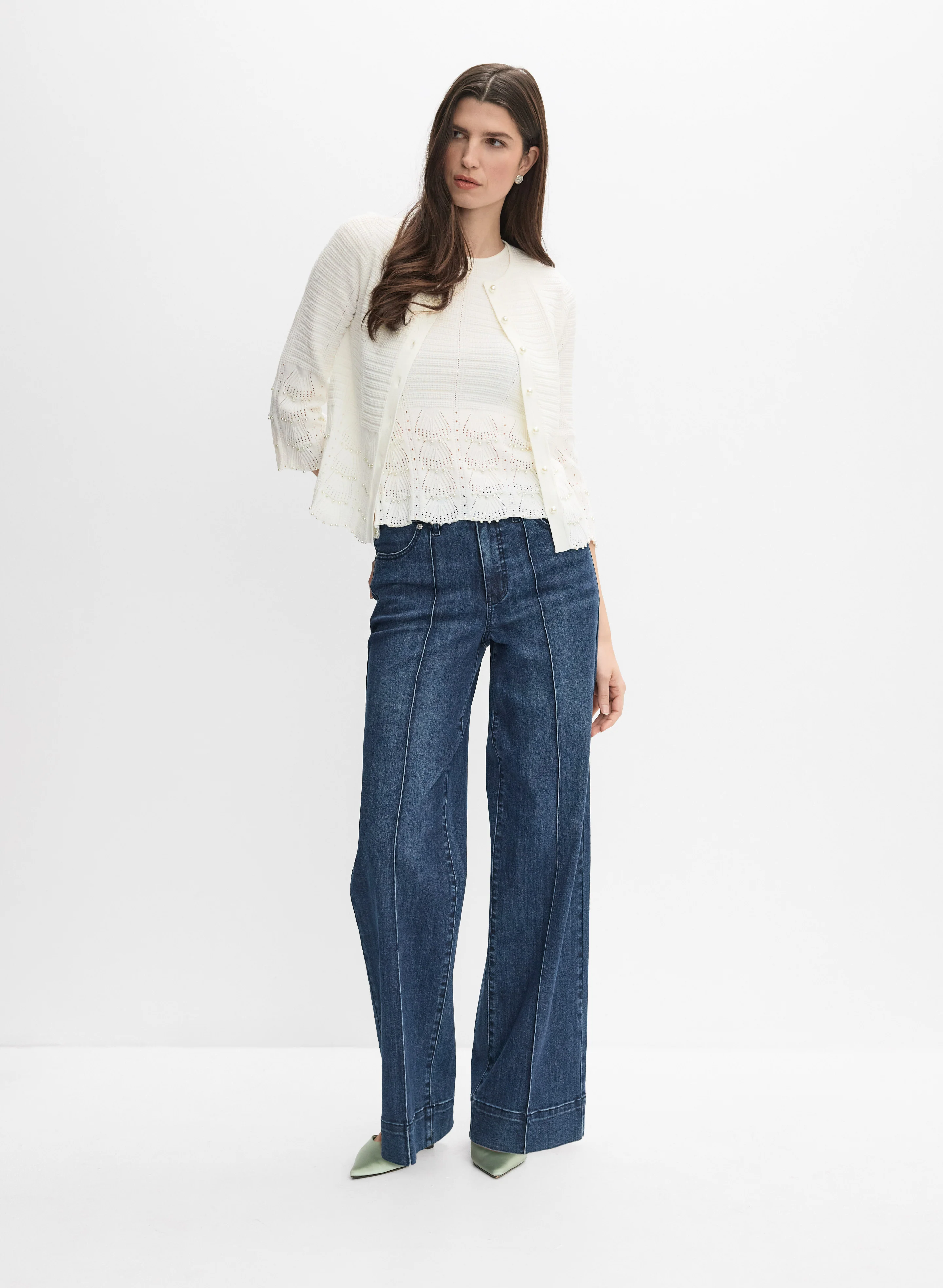 Pearl Embellished Cardigan - Image 3