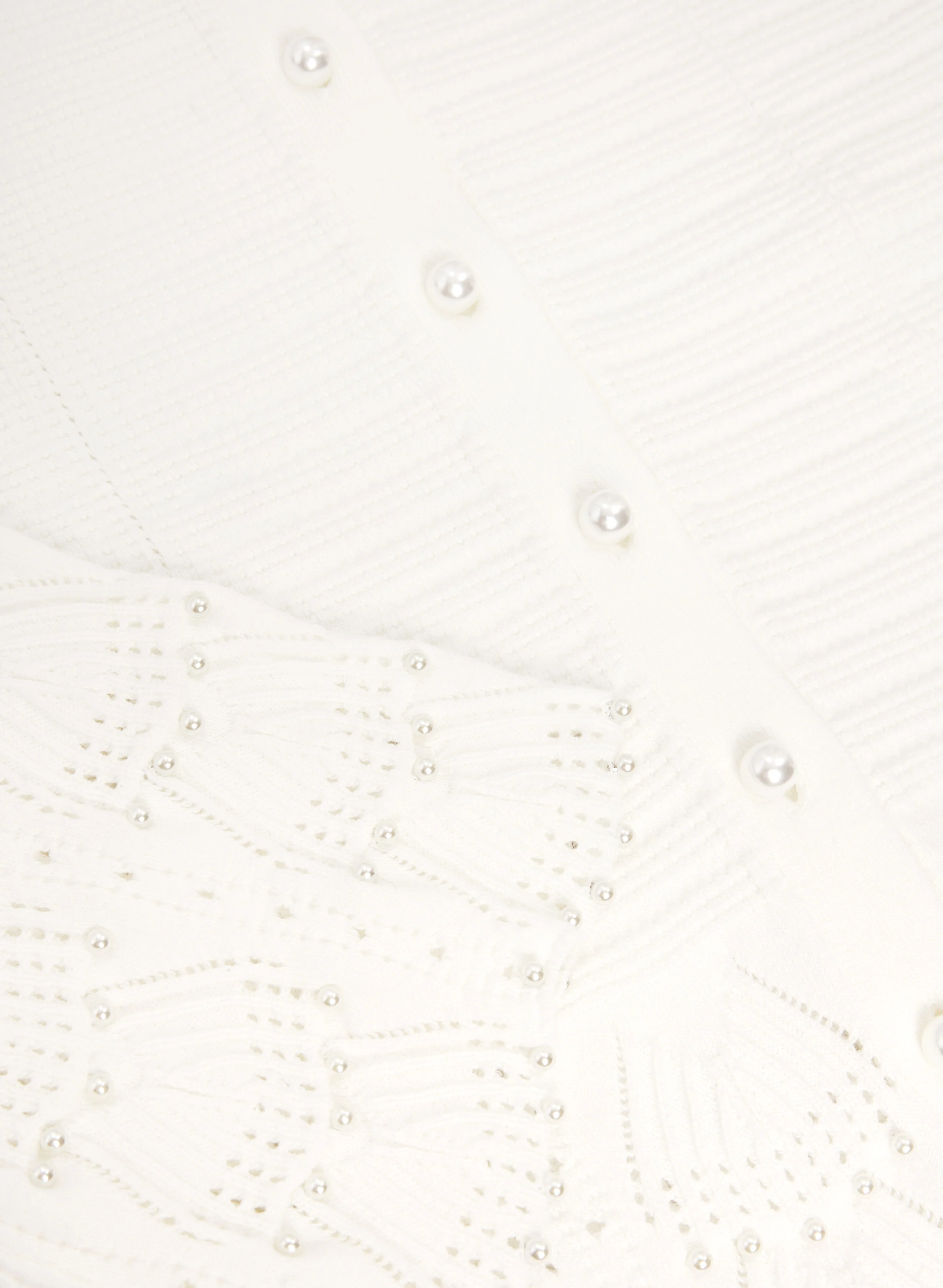 Pearl Embellished Cardigan - Image 7
