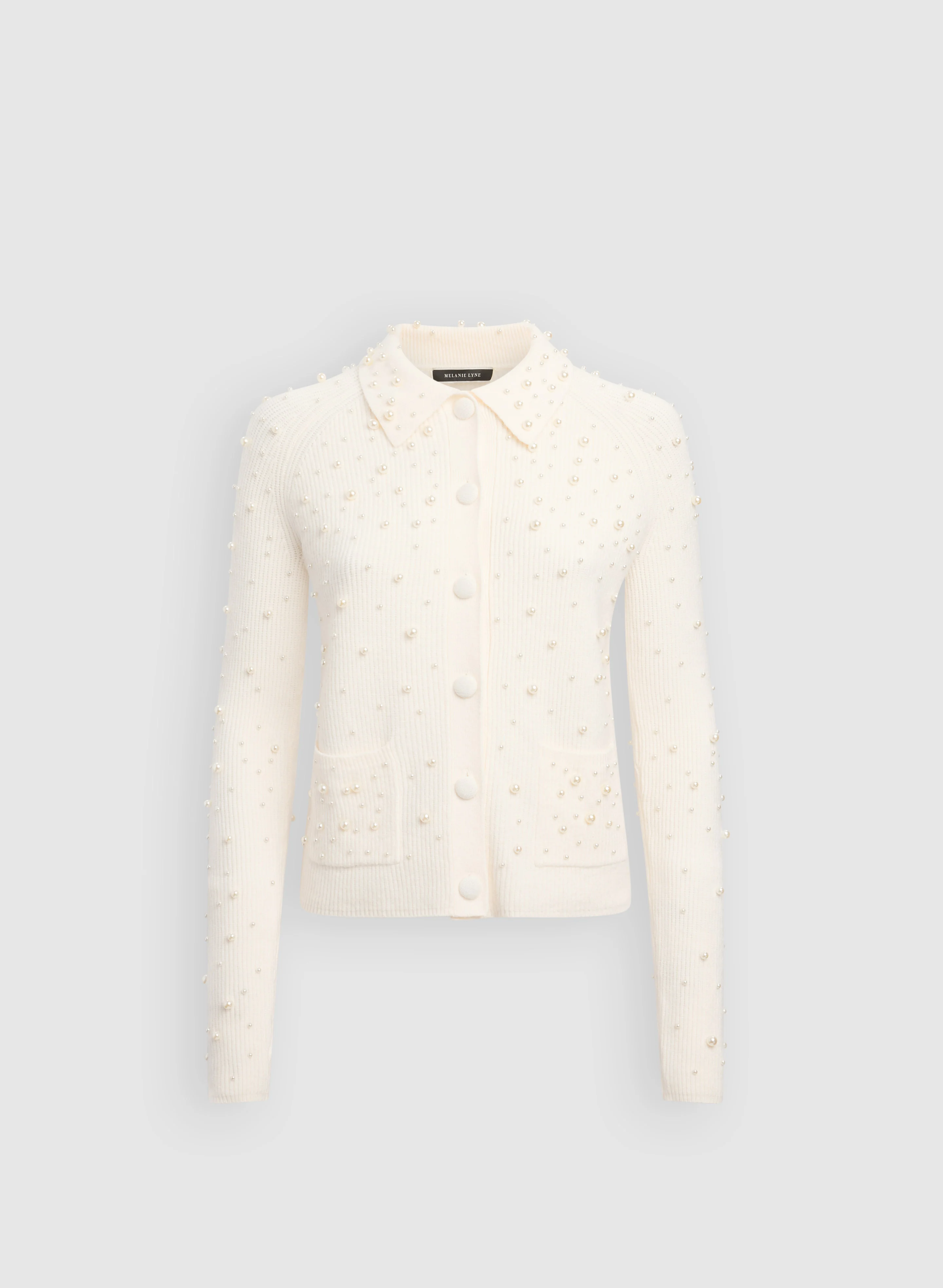 Pearl Embellished Cardigan - Image 6