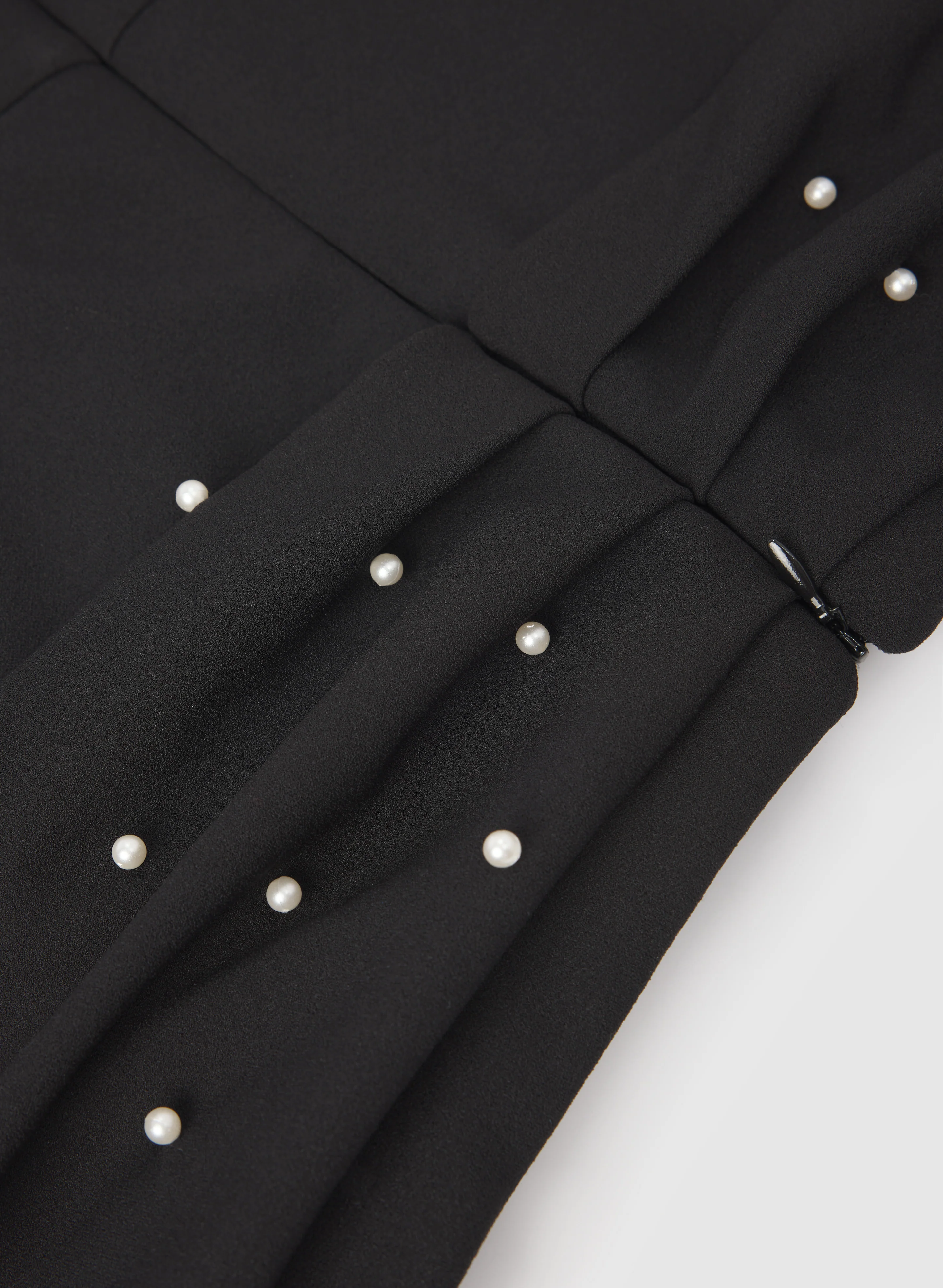 Pearl Embellished Off-Shoulder Dress - Image 7