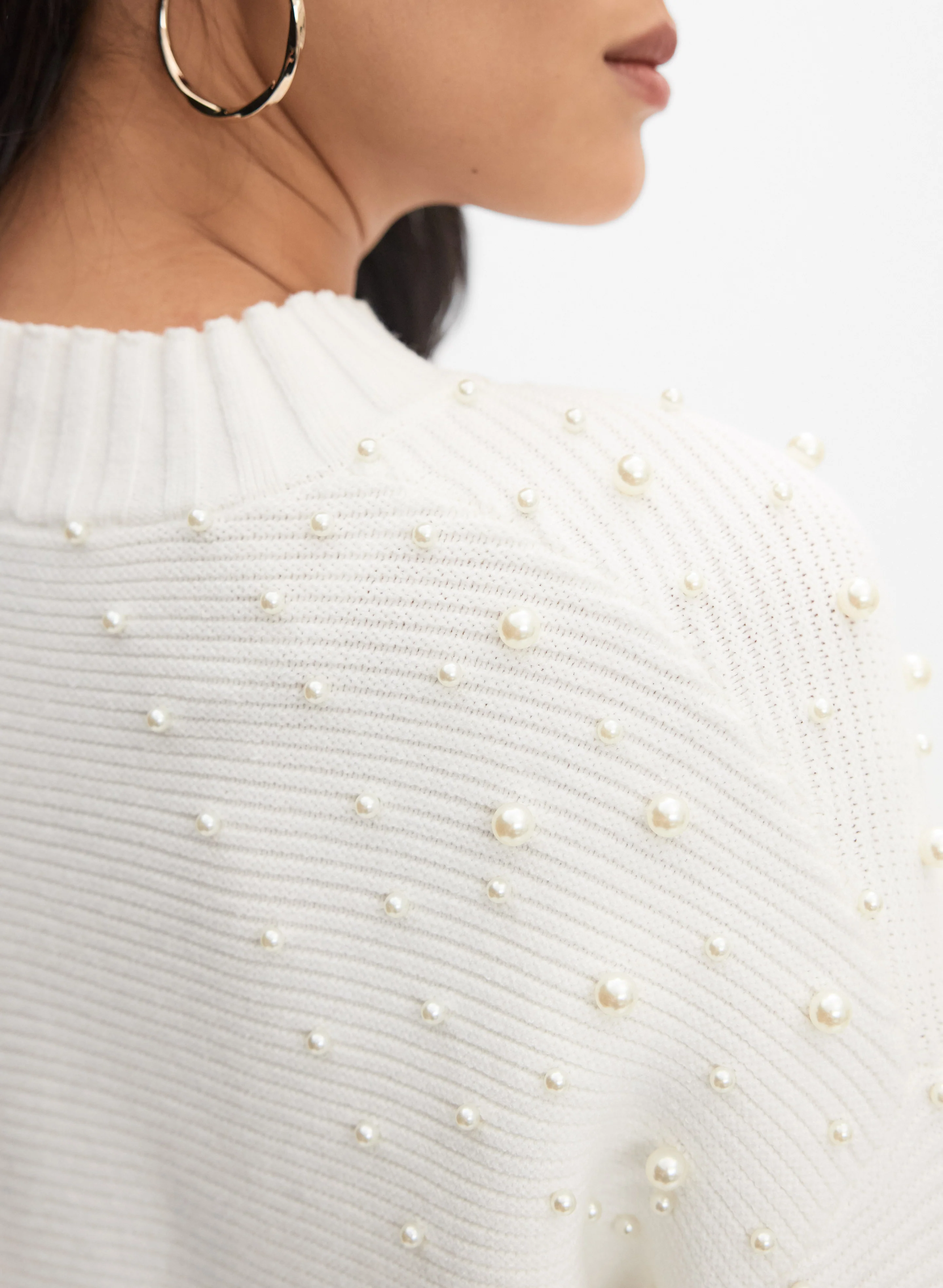 Pearl Embellished Sweater - Image 2