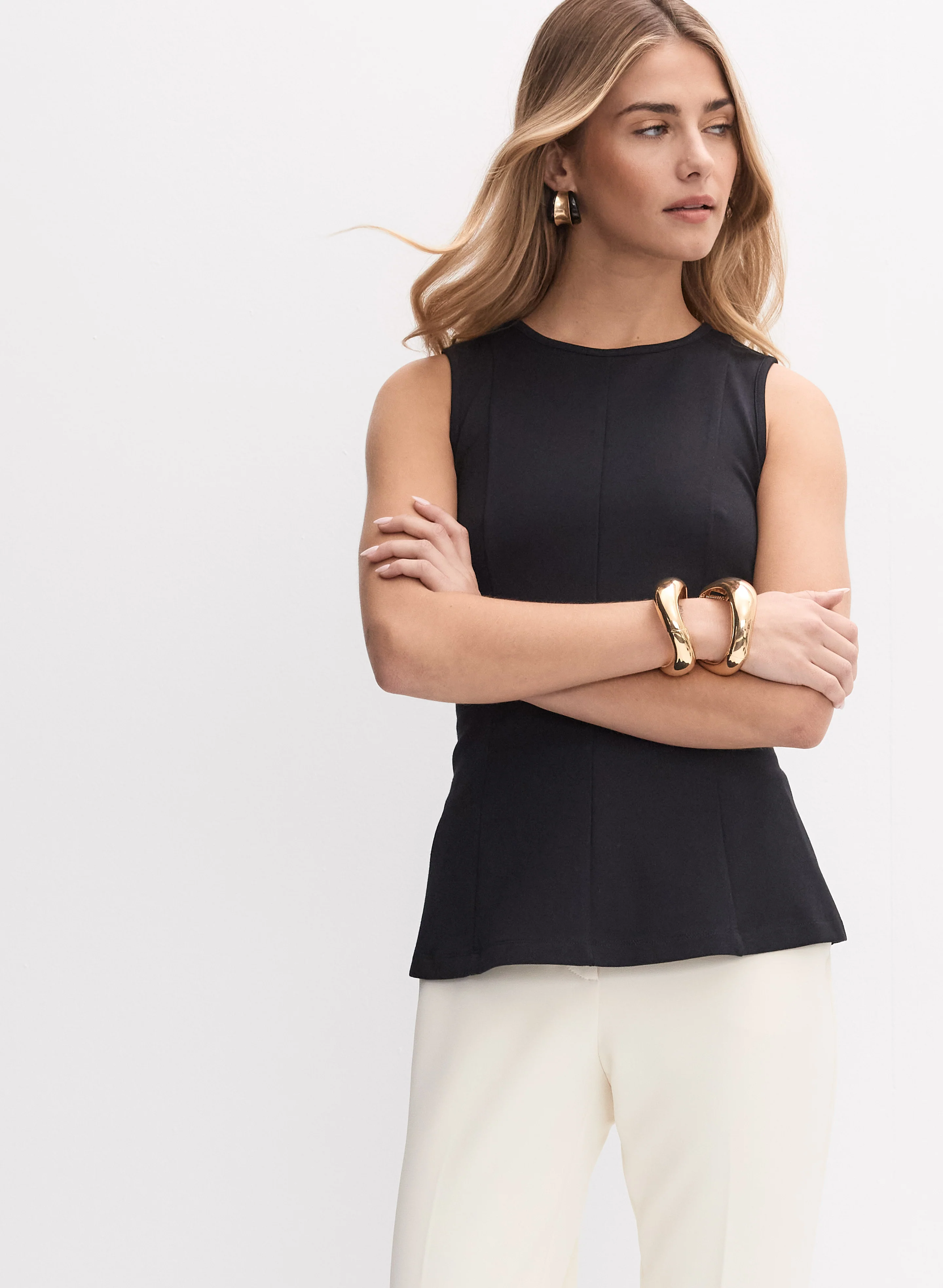 Peplum Ponte de Roma Top