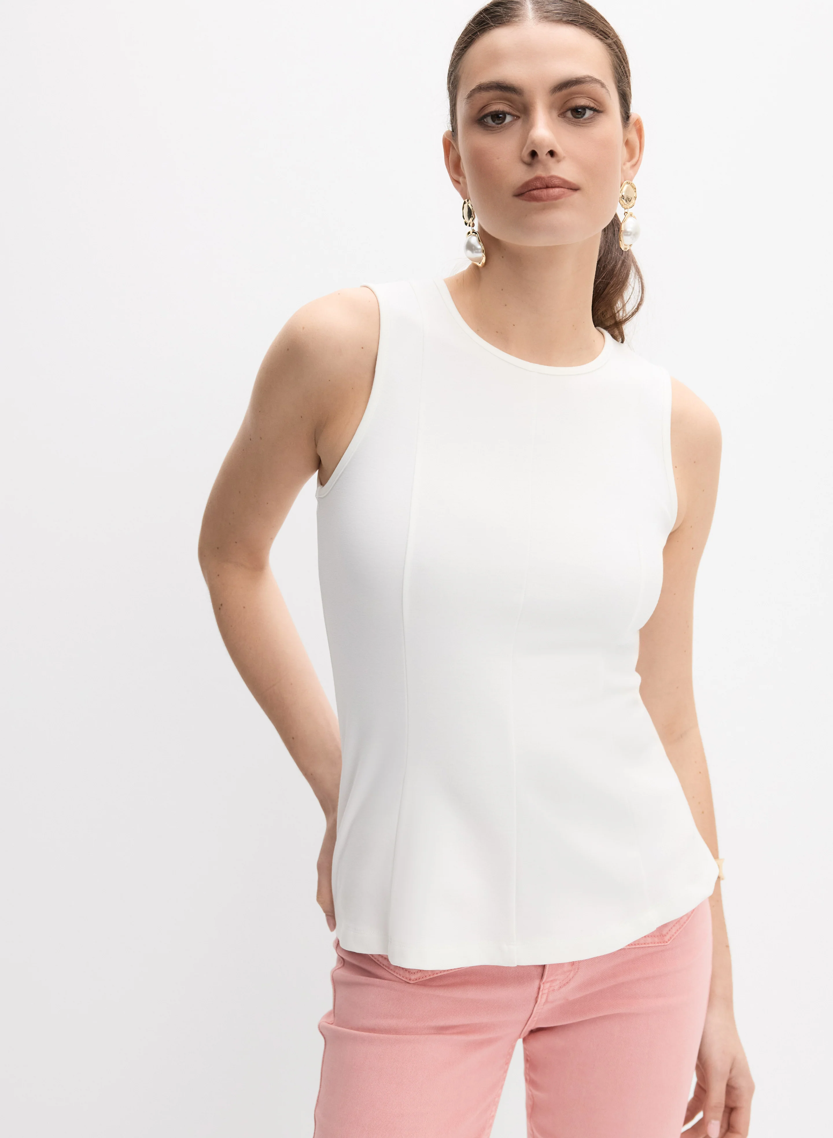 Peplum Ponte de Roma Top