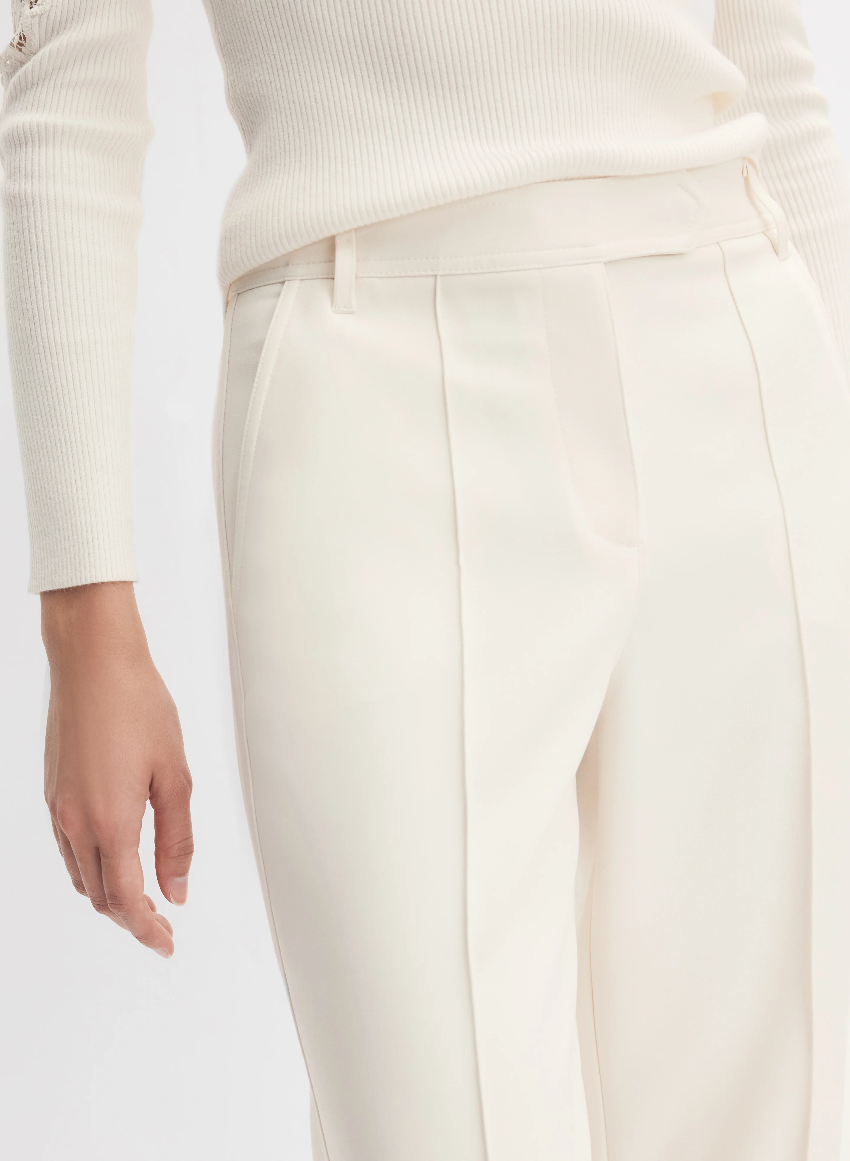 Pinched Seam Wide-Leg Trousers - Image 4