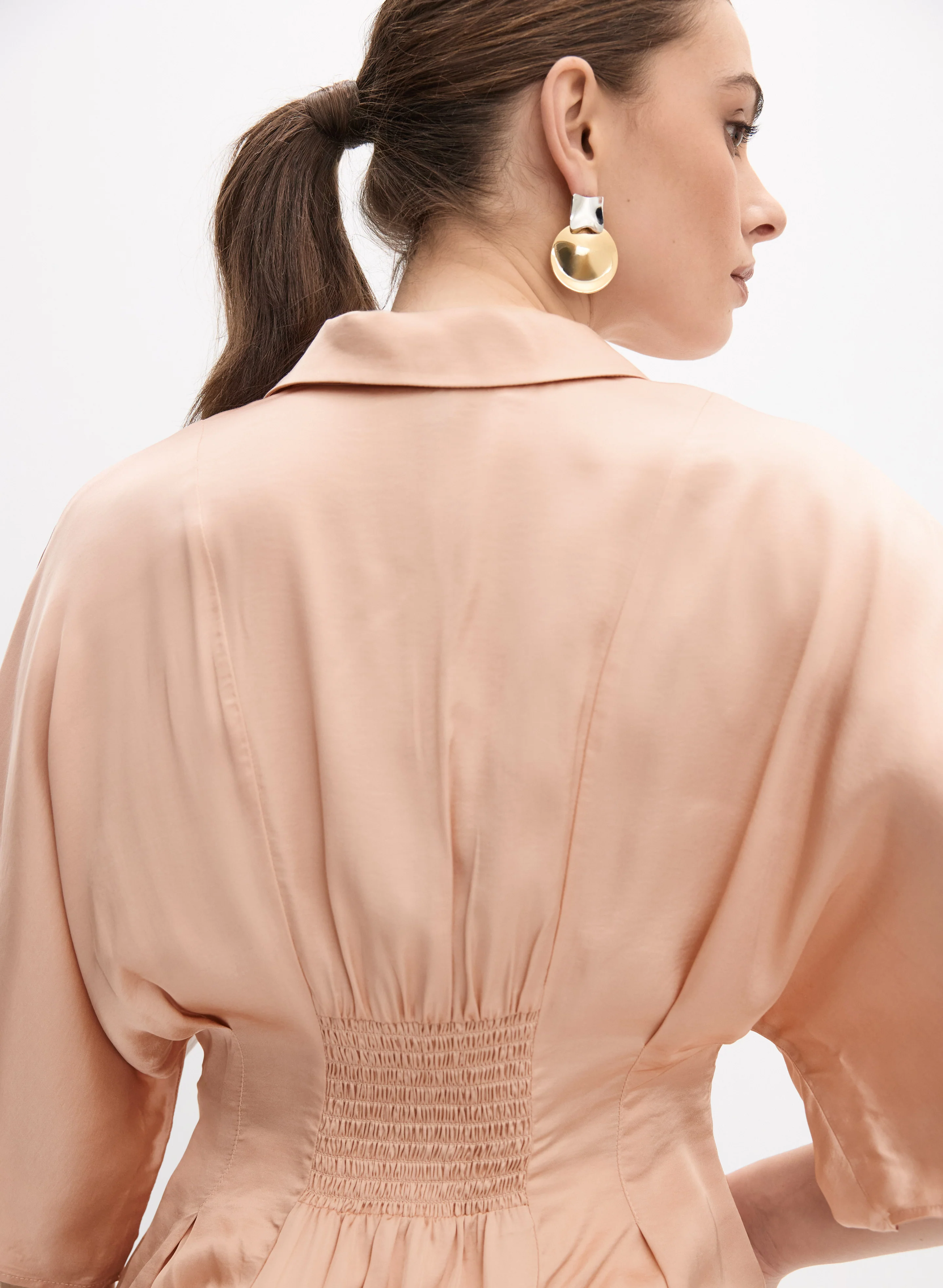 Pintuck Satin Blouse - Image 8