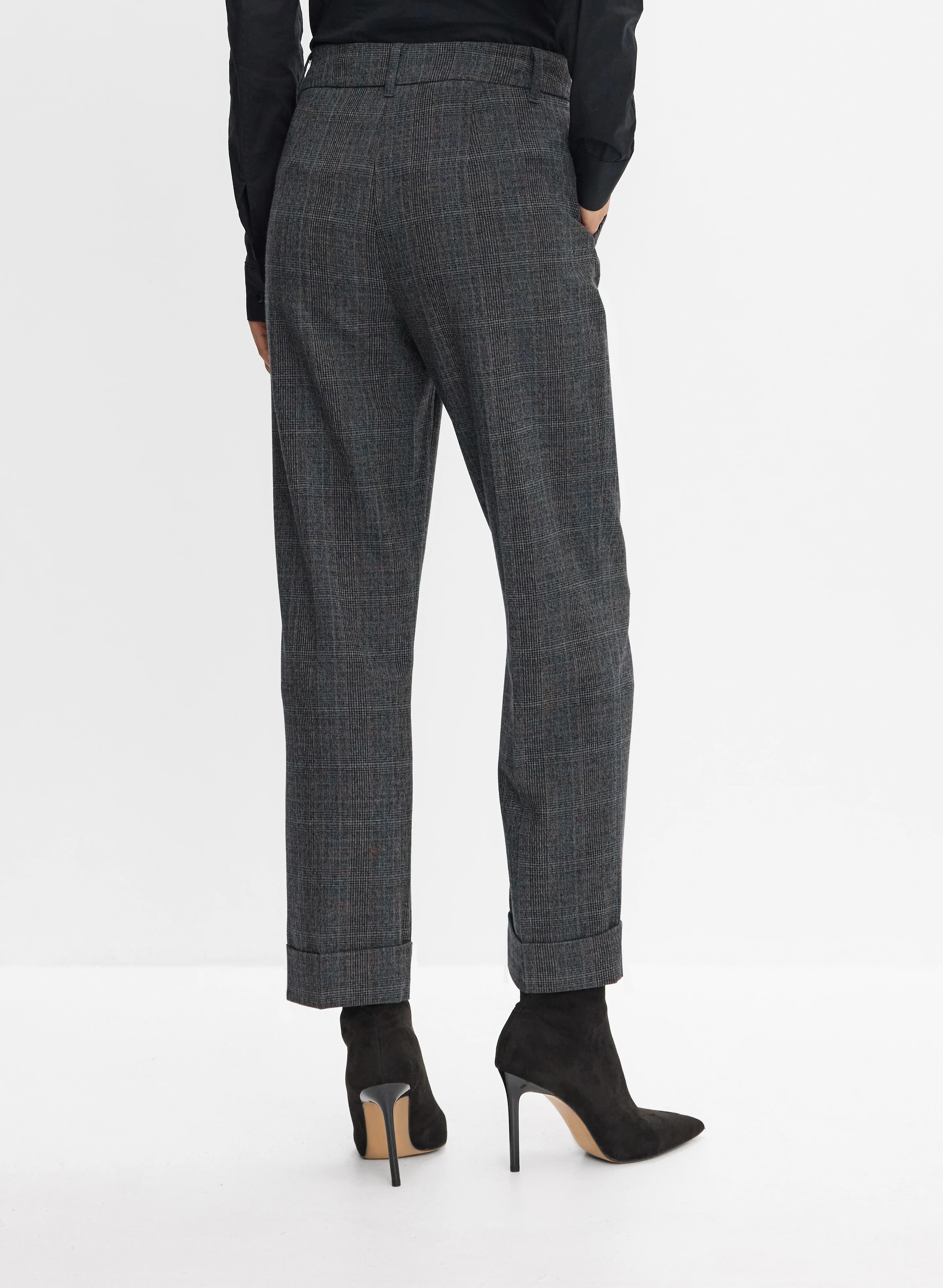 Plaid Straight-Leg Pants - Image 2