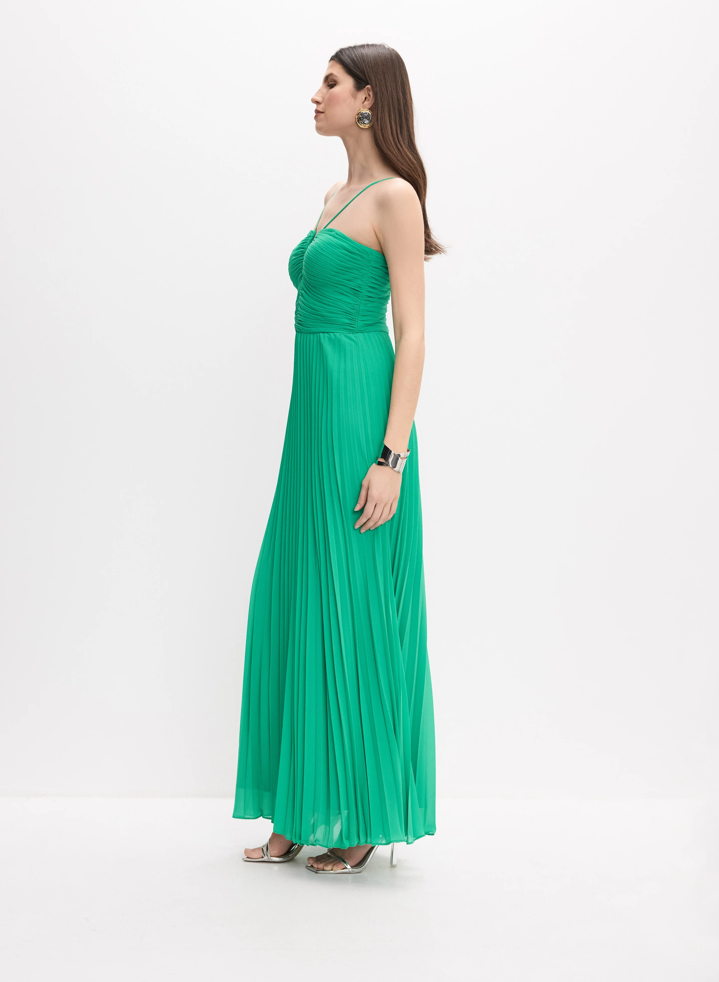 Pleated Maxi Dress - Image 2