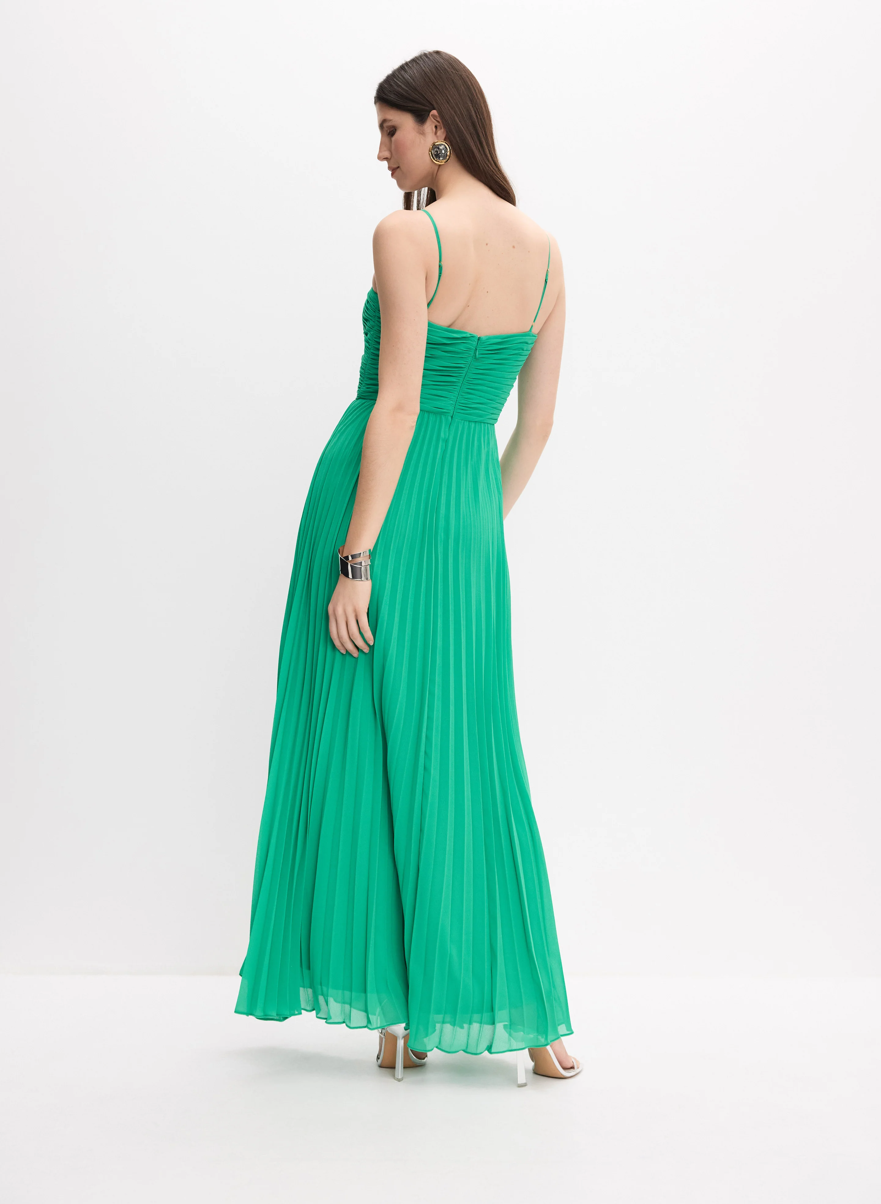 Pleated Maxi Dress - Image 3