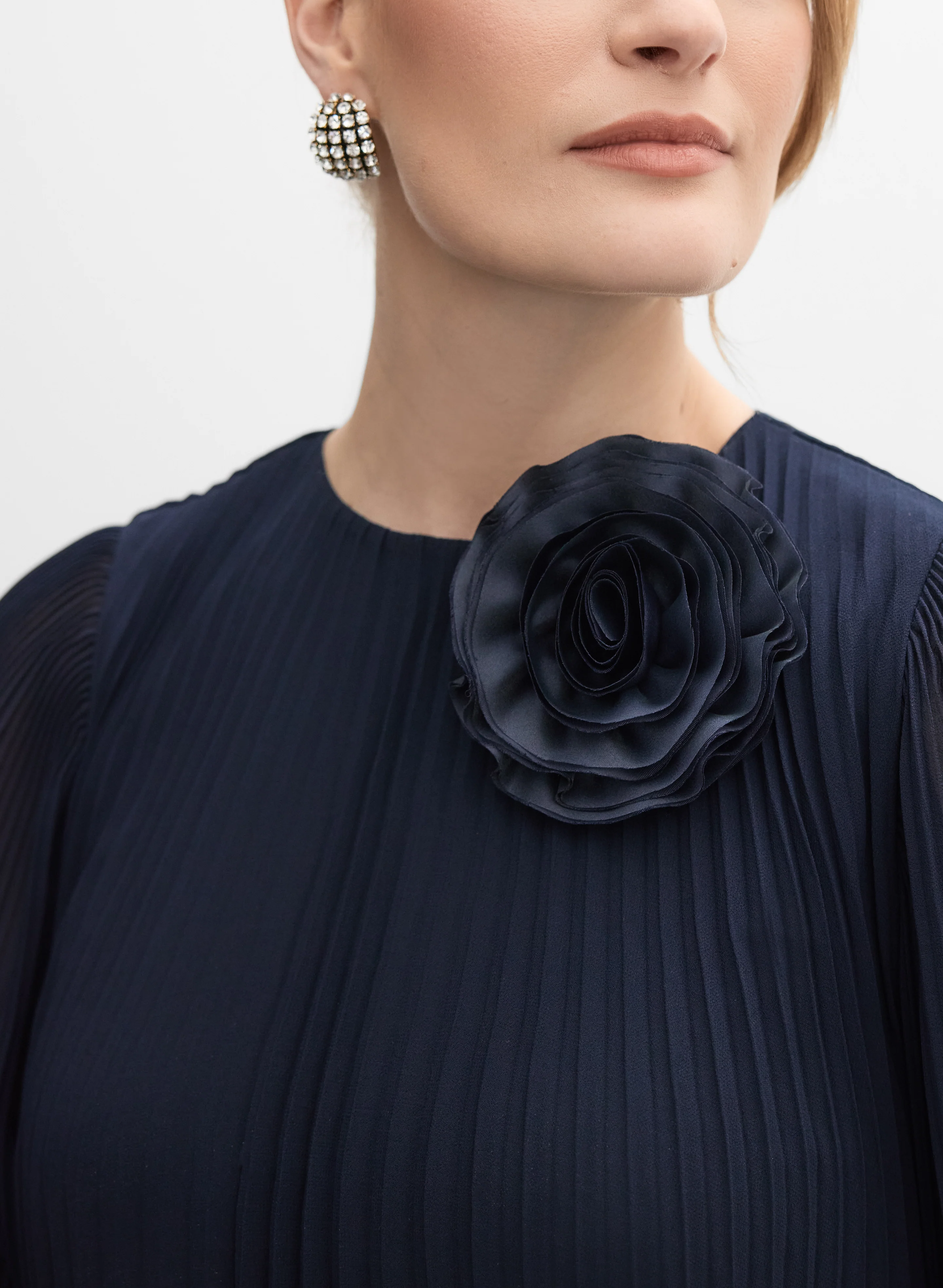 Plissé Chiffon Dress - Image 2