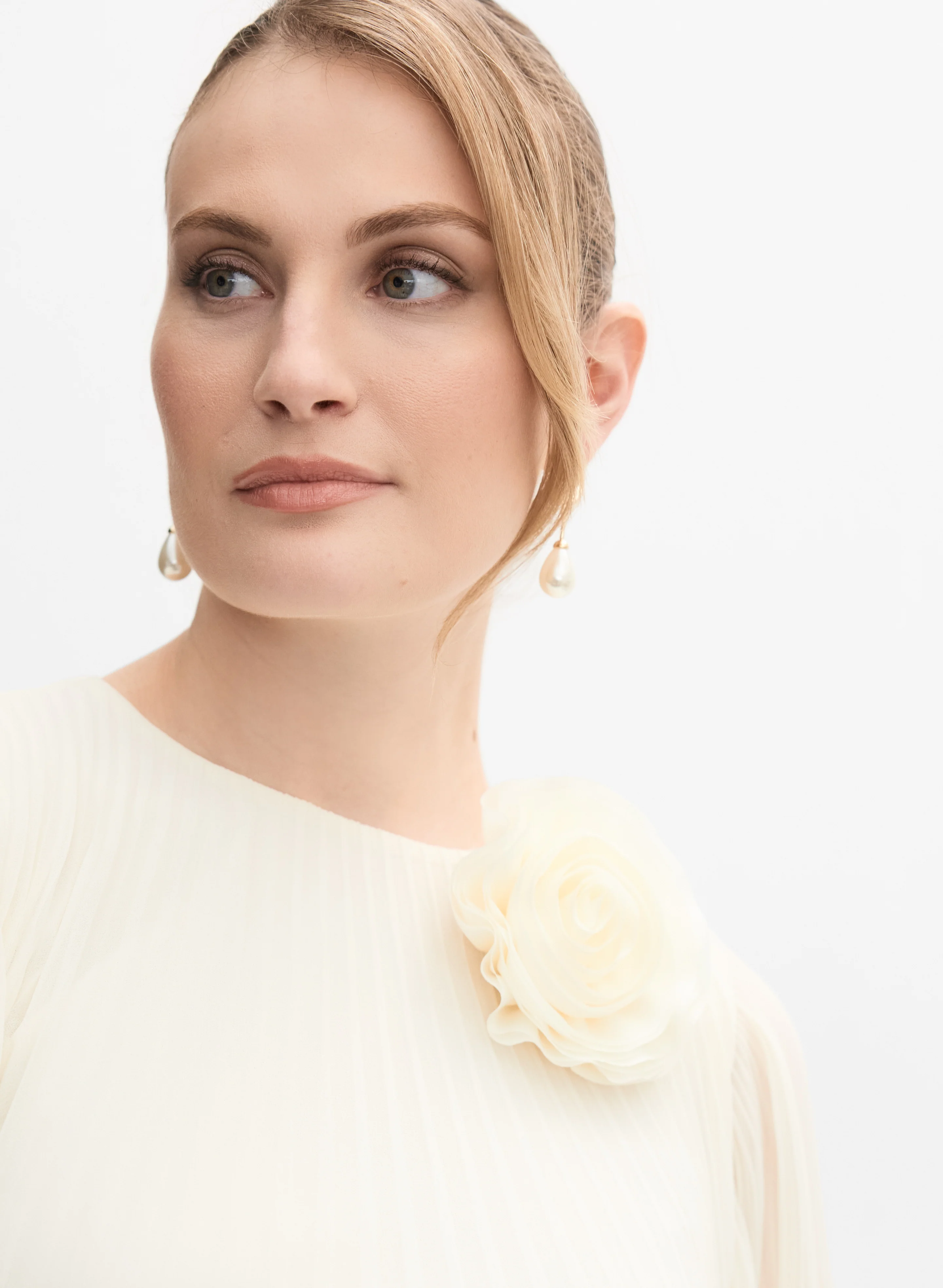 Plissé Chiffon Dress - Image 2
