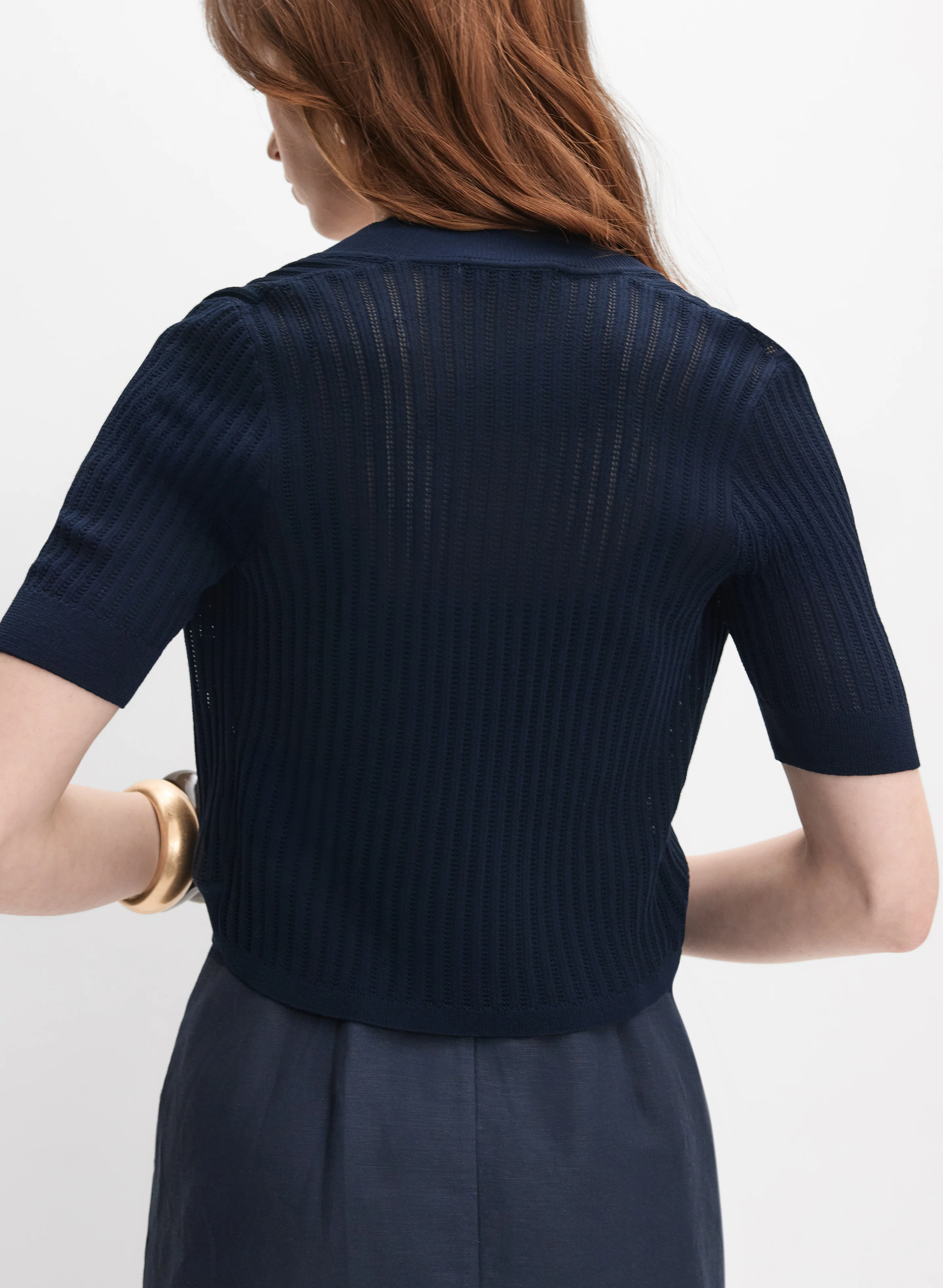 Pointelle Knit Bolero - Image 4