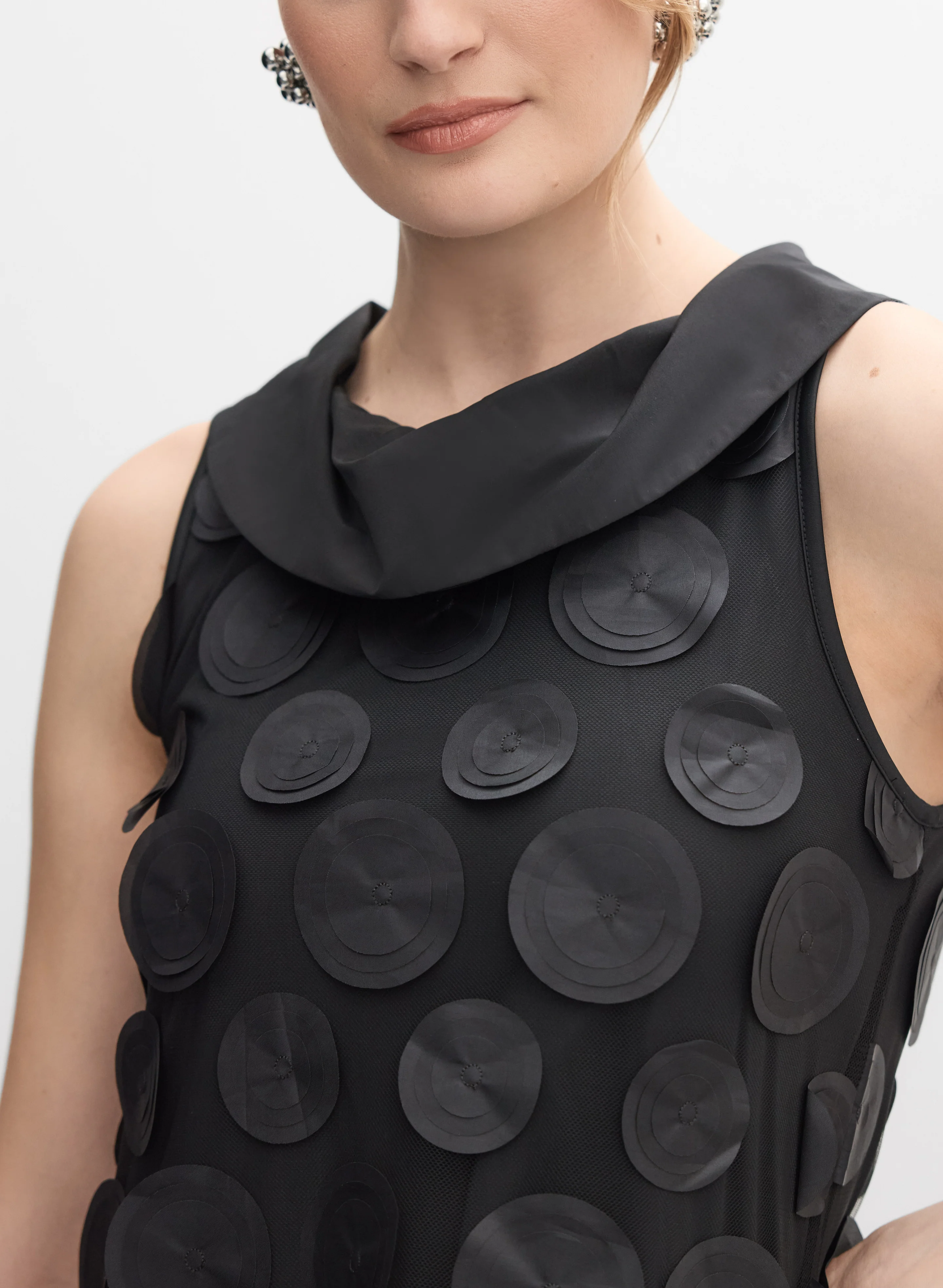 Polka Dot Applique Dress - Image 3