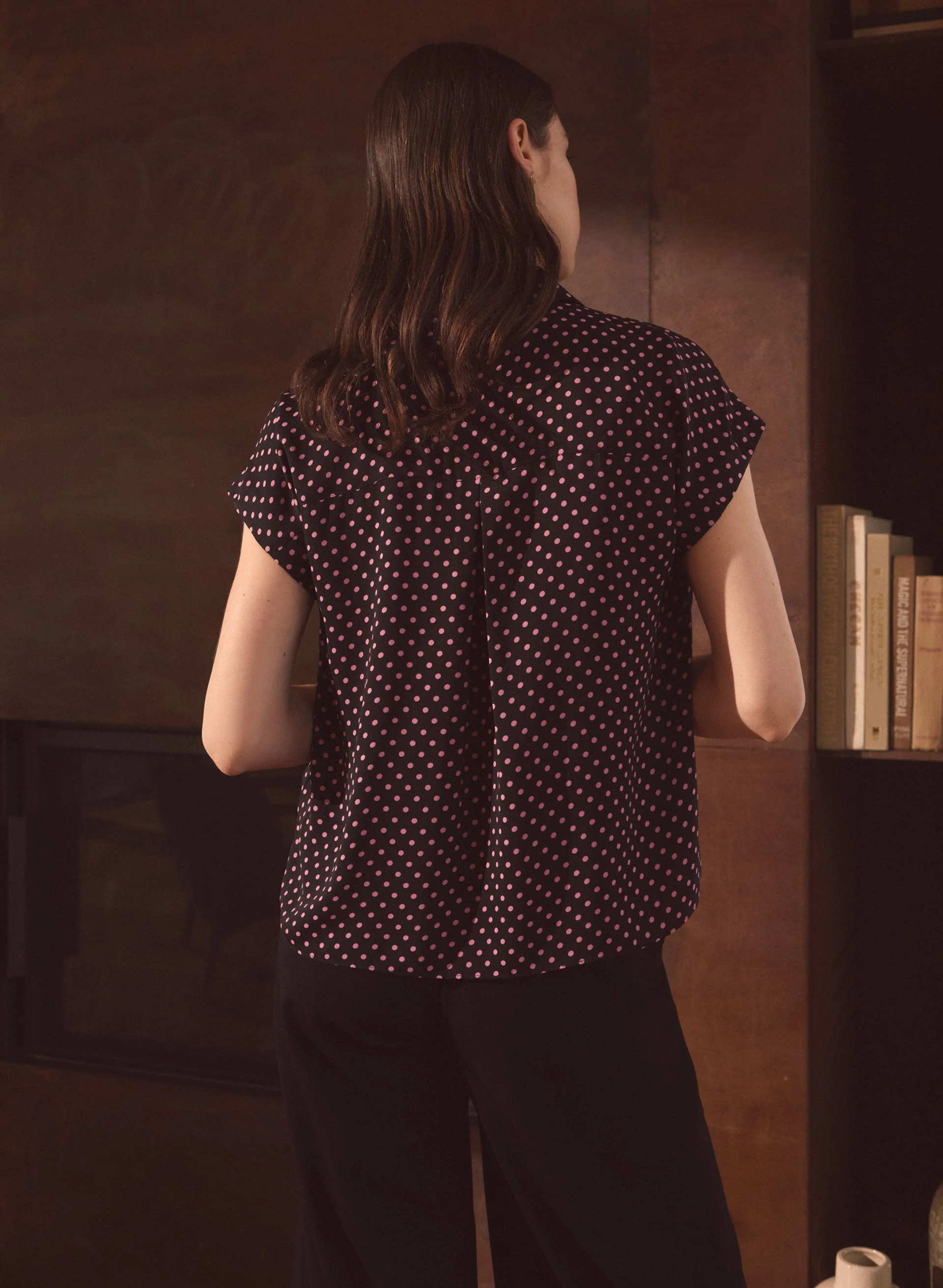 Polka Dot Print Blouse - Image 4