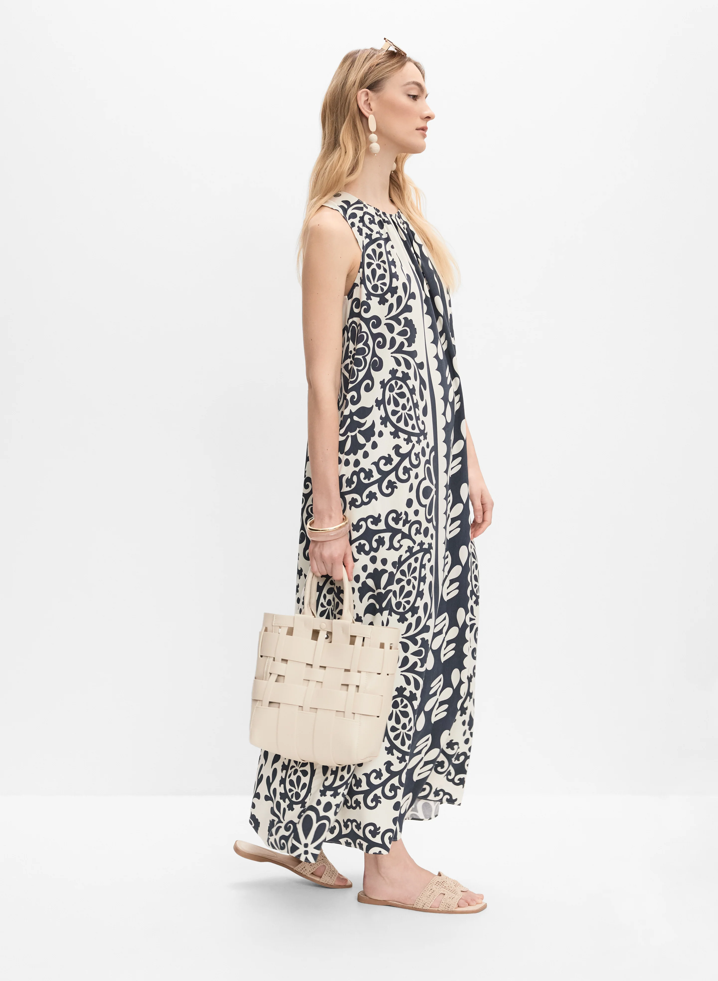 Printed Maxi Dress - Image 7