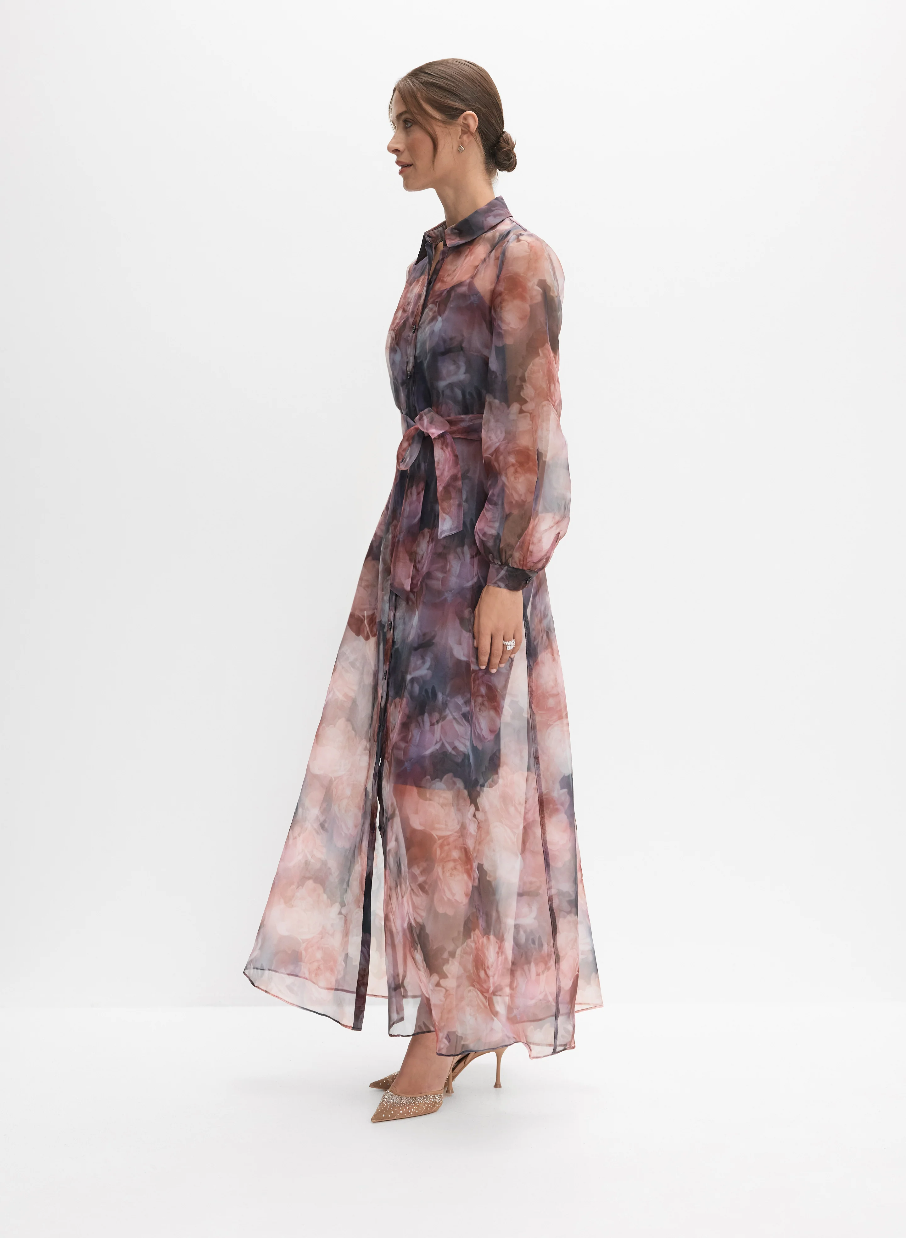 Printed Organza Dress - Image 2