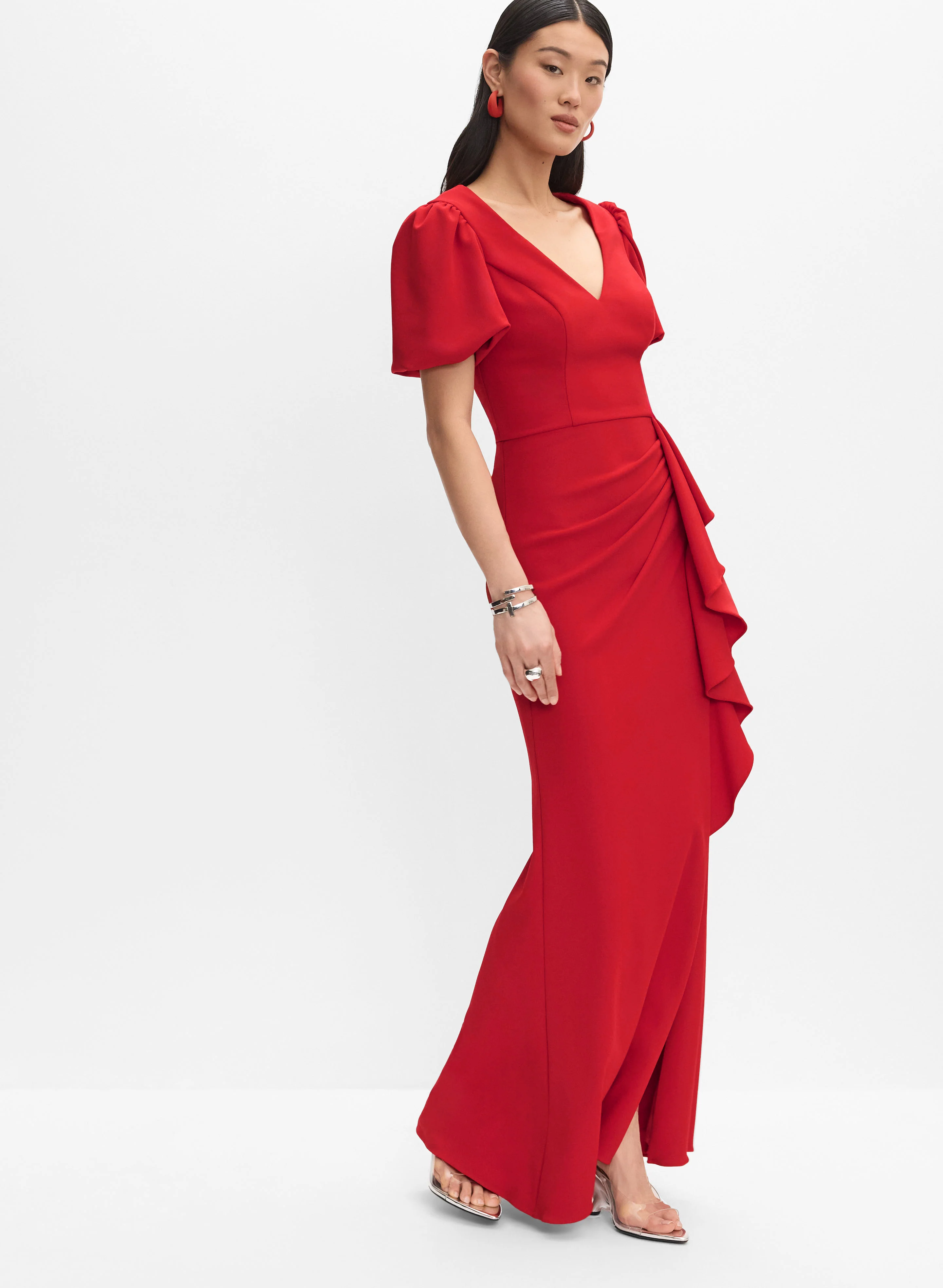Puff Sleeve Dress - Image 2