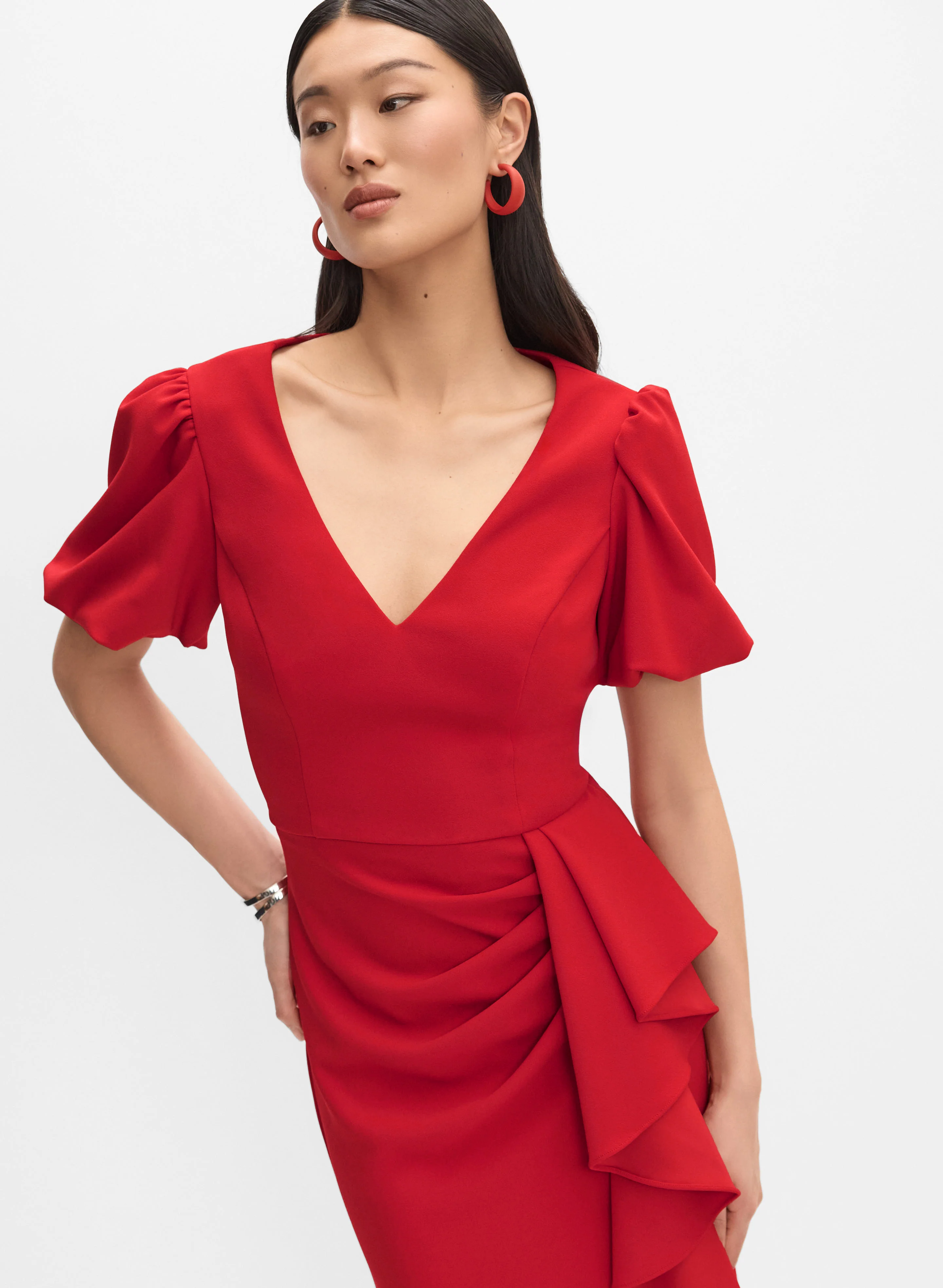 Puff Sleeve Dress - Image 5