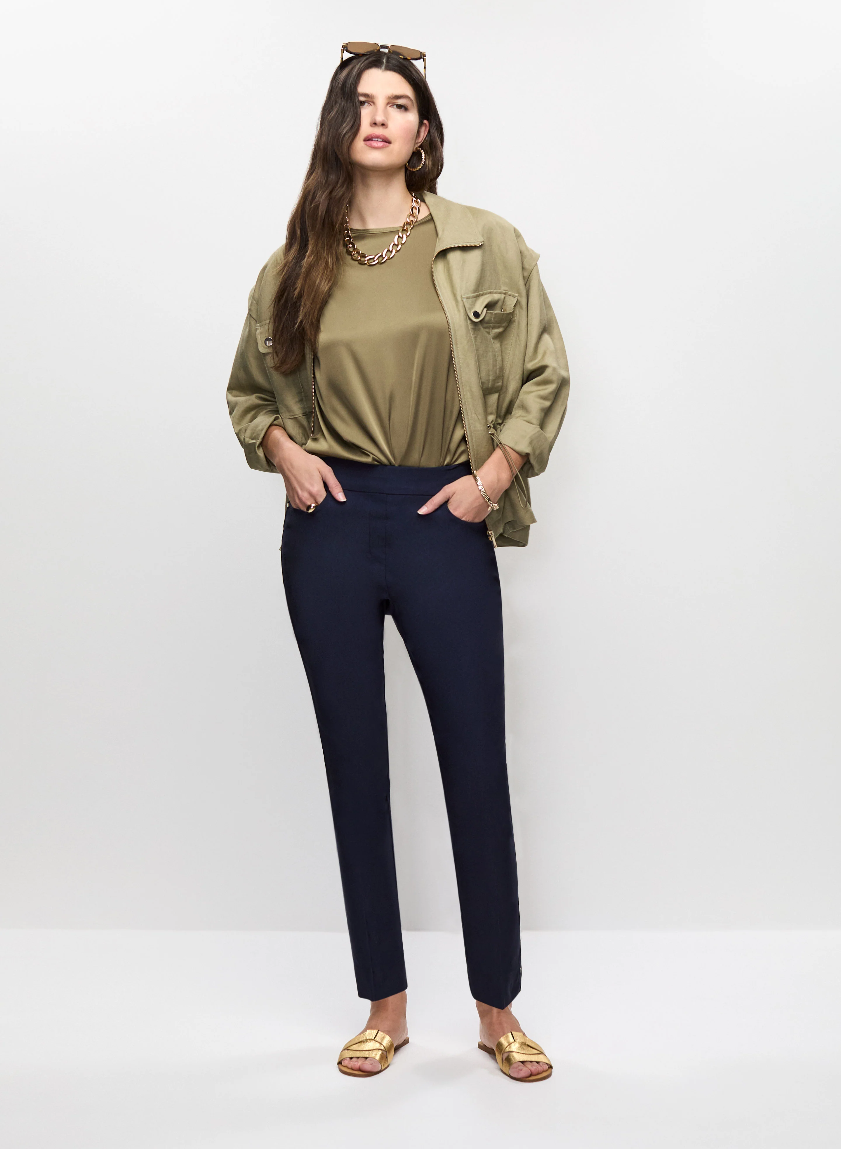 Pull-On Slim Leg Pants - Image 4