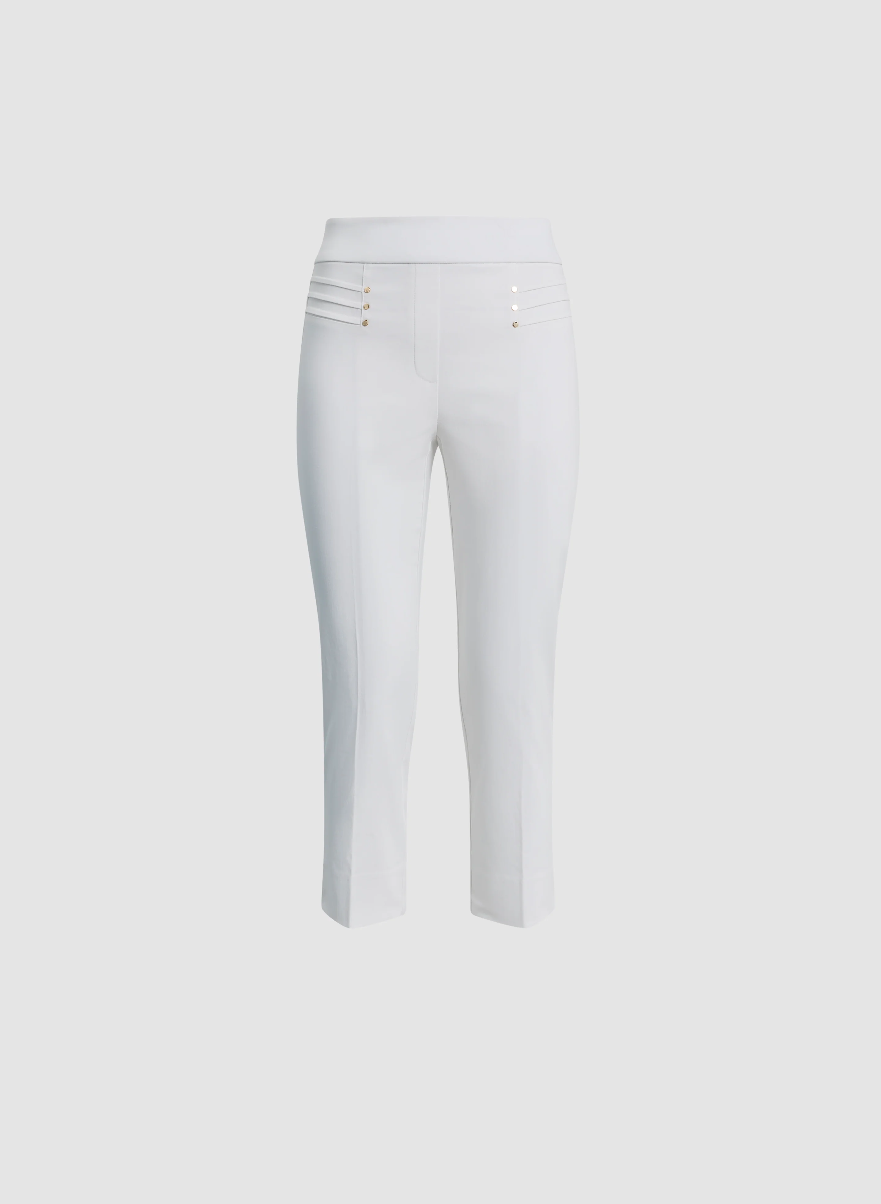 Pull-On Slit Hem Capris - Image 6
