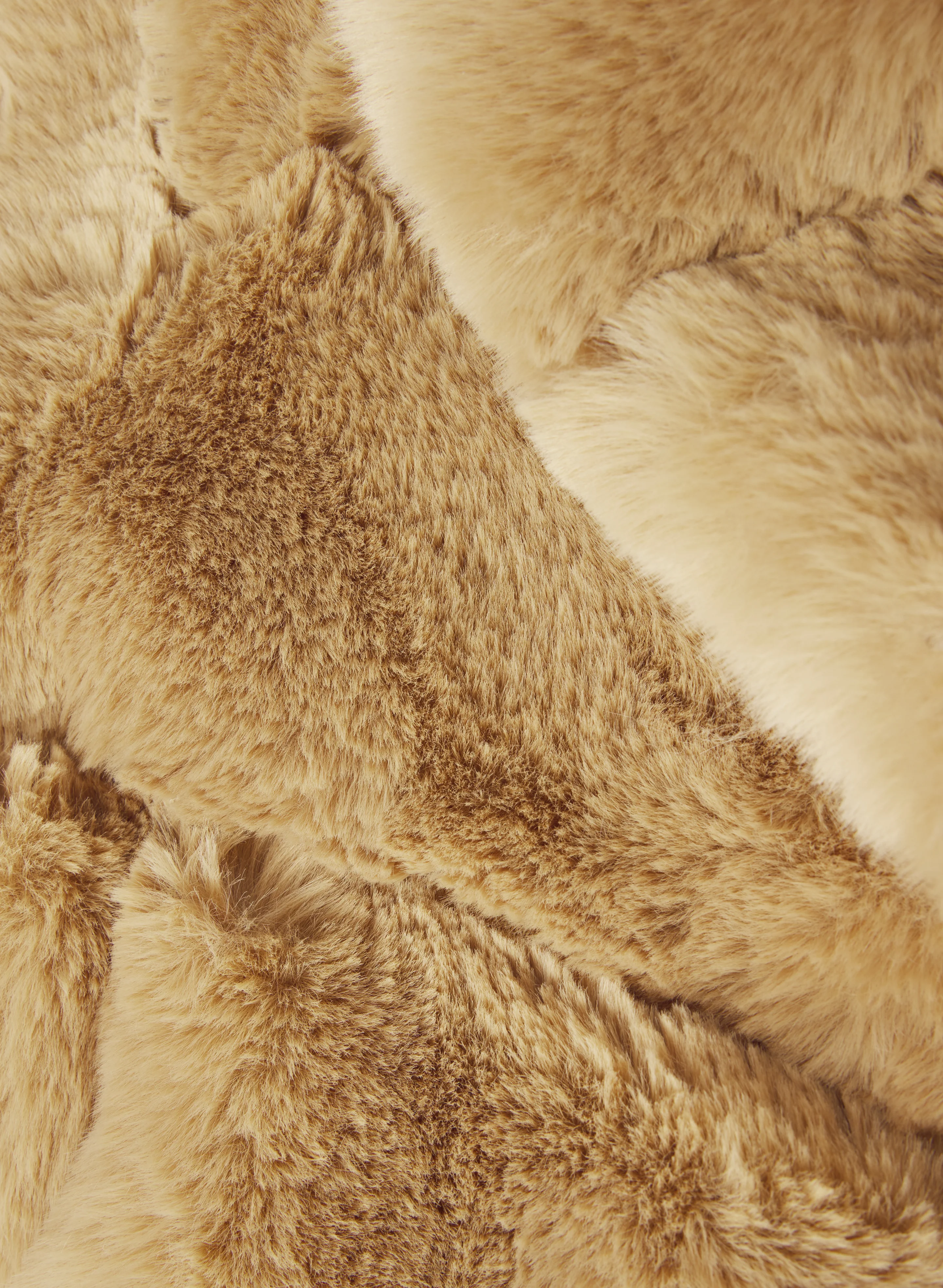 Quilted Faux Fur Coat - Image 6