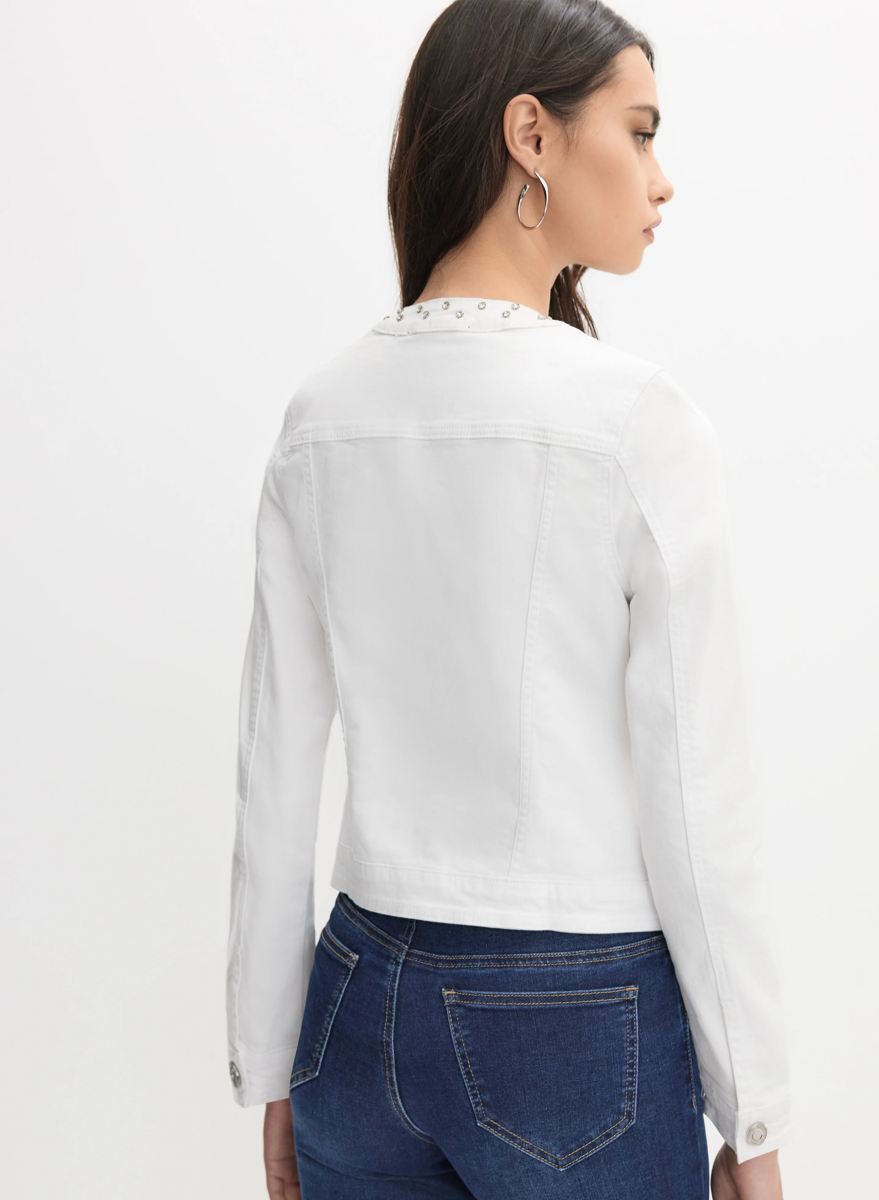 Joseph Ribkoff - Rhinestone Denim Jacket - Image 4
