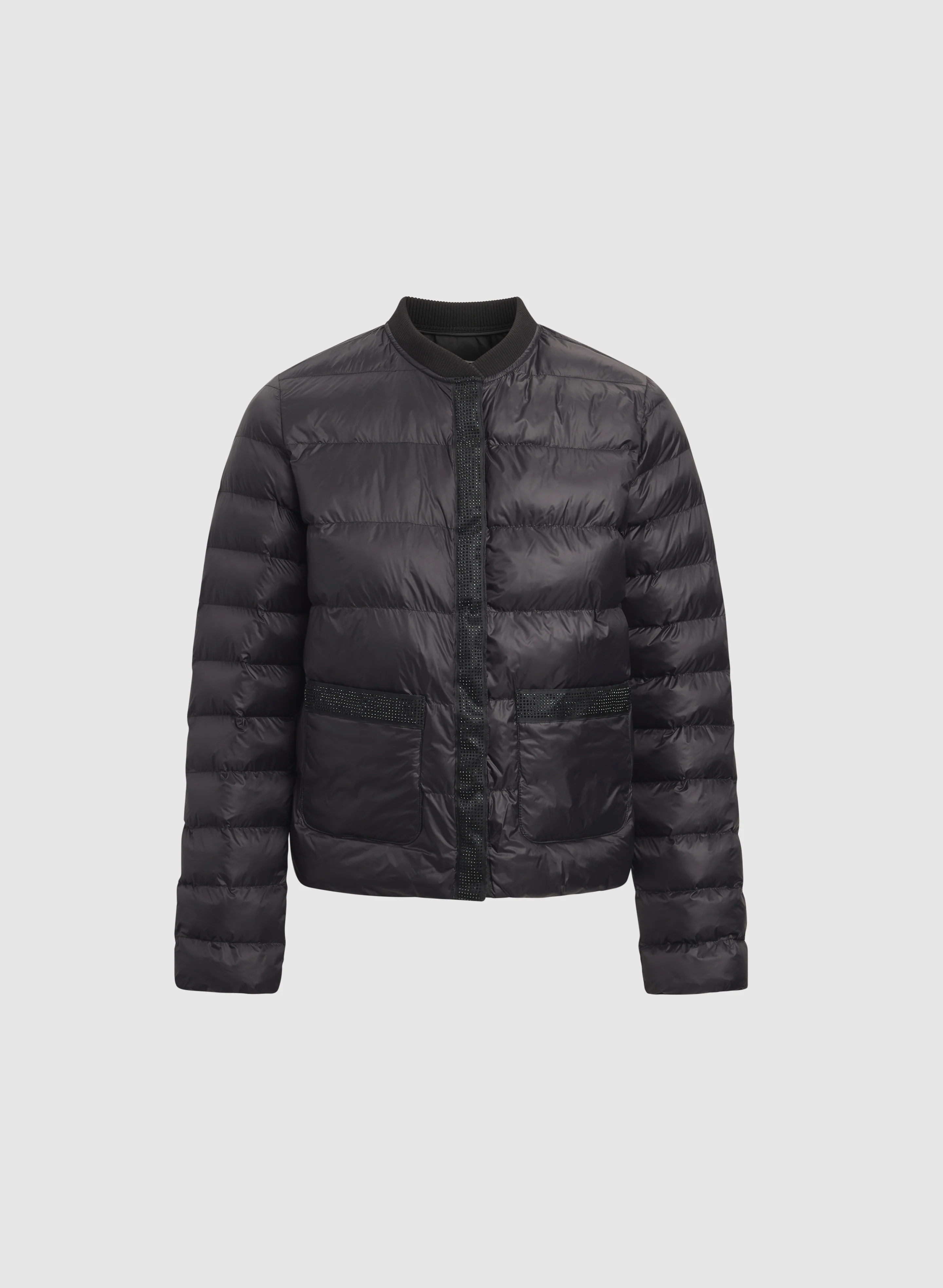 Rhinestone Detail Puffer Coat - Image 6