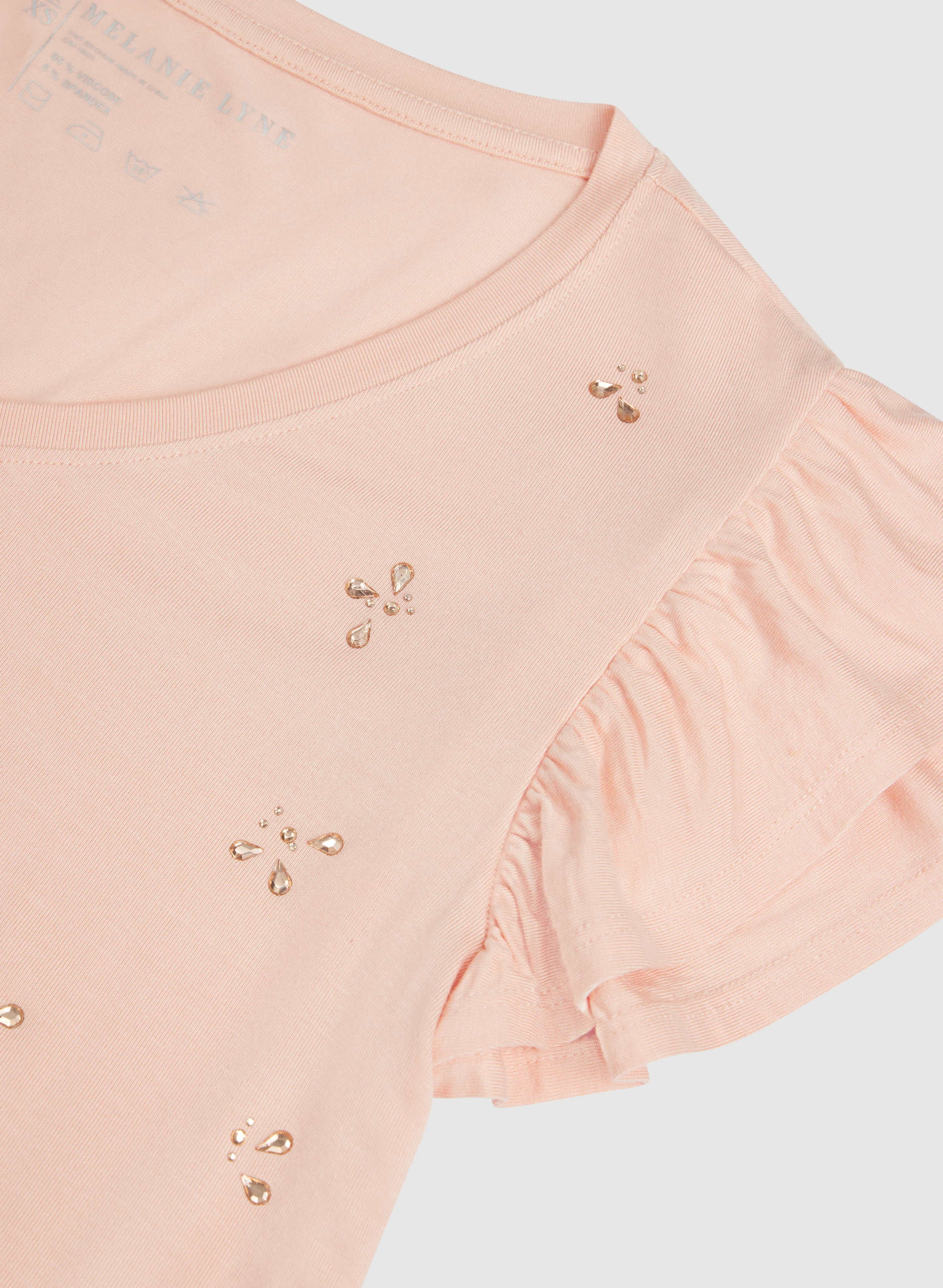 Rhinestone Detail T-Shirt - Image 7