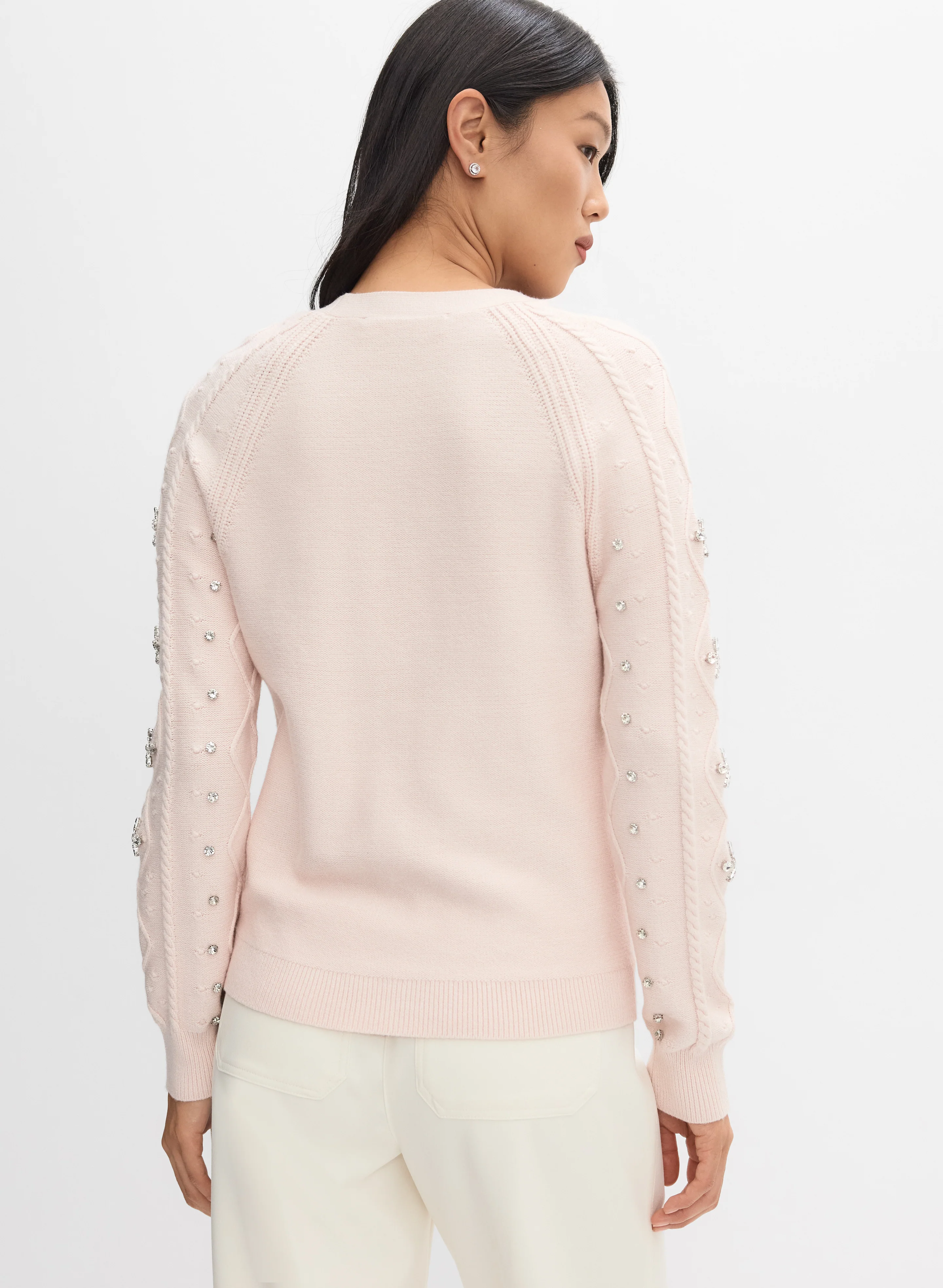 Rhinestone Knit Pullover - Image 4