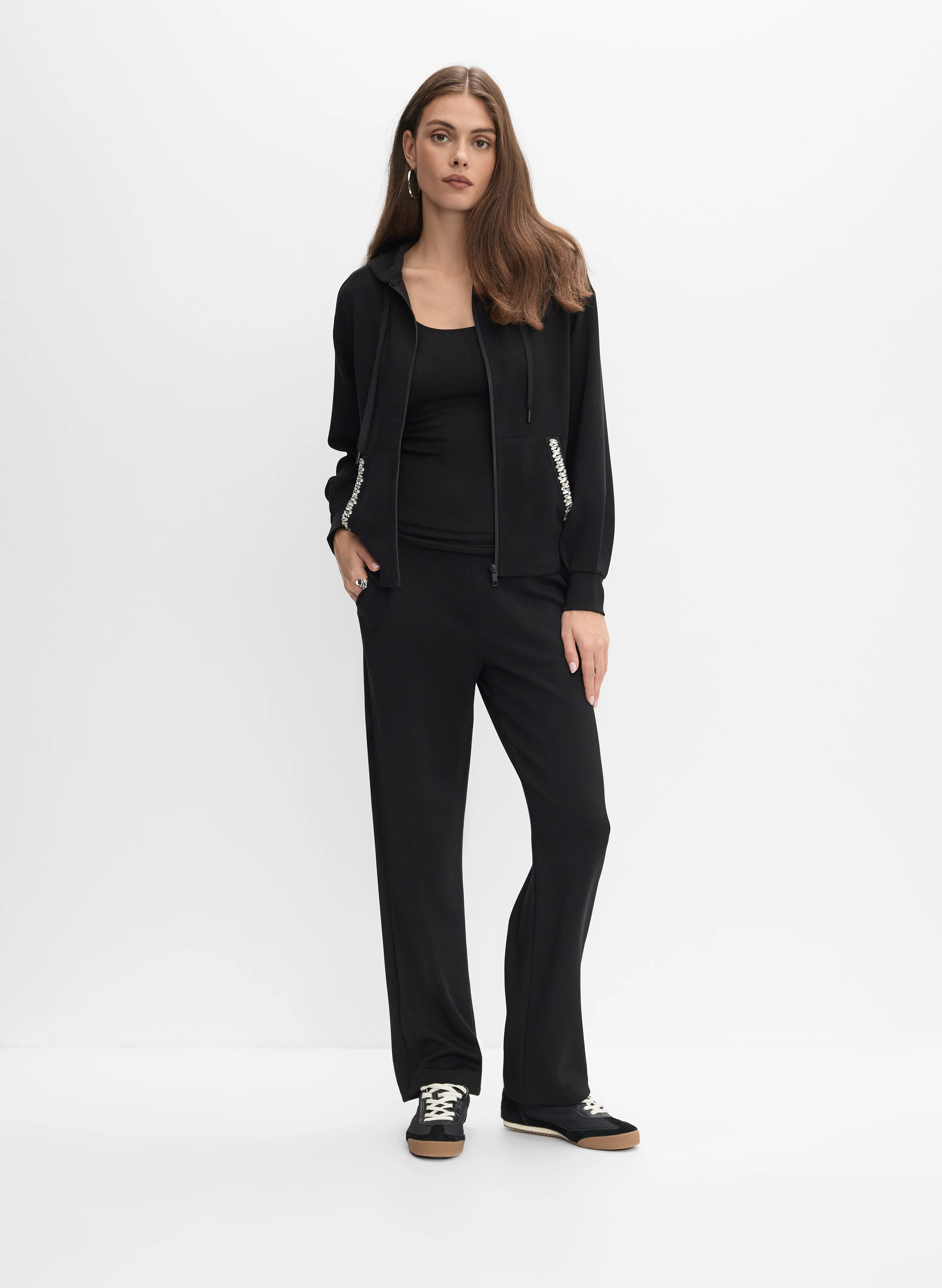 Rhinestone Trim Jacket - Image 2
