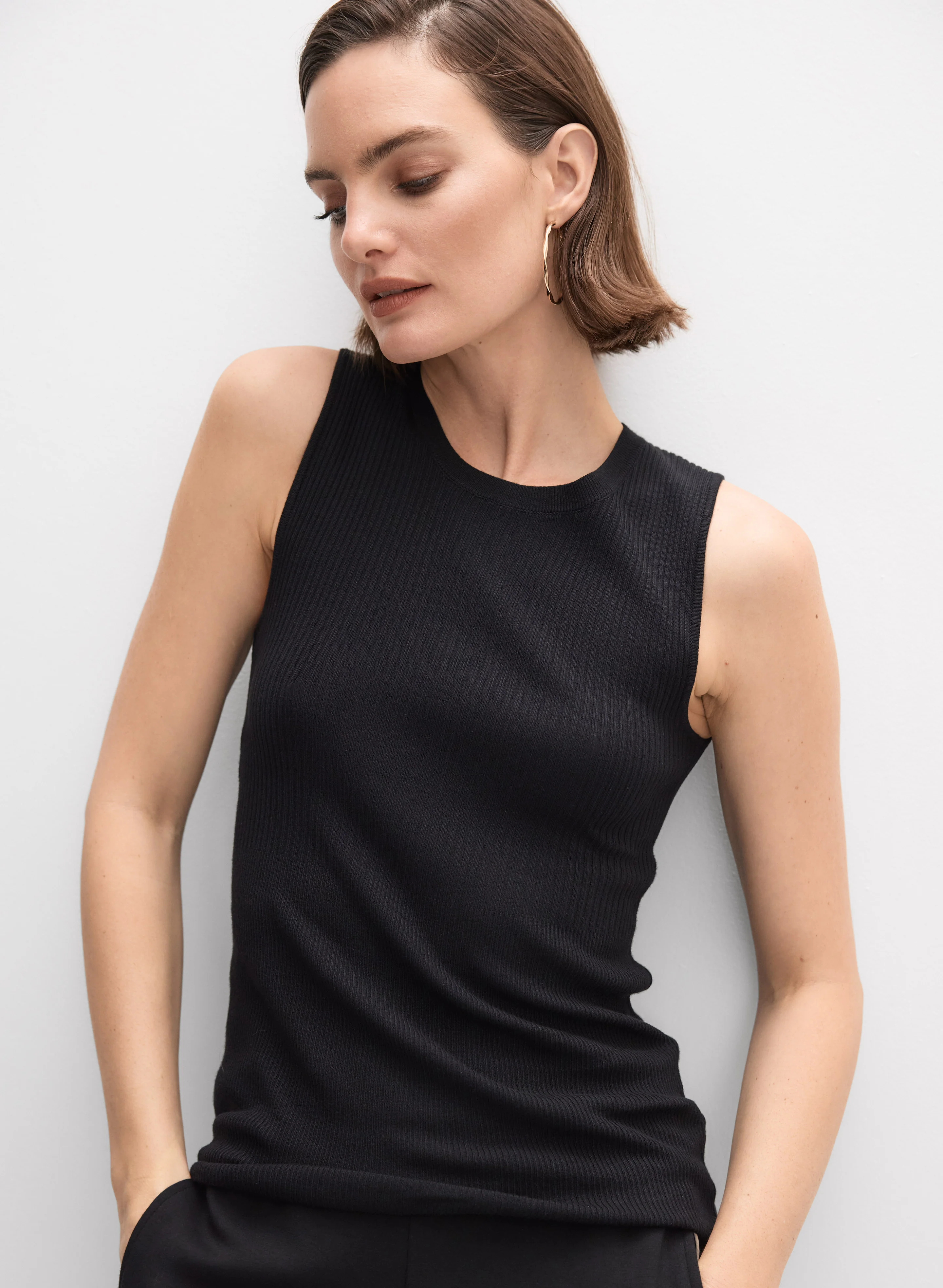 Rib Knit Tank Top - Image 8