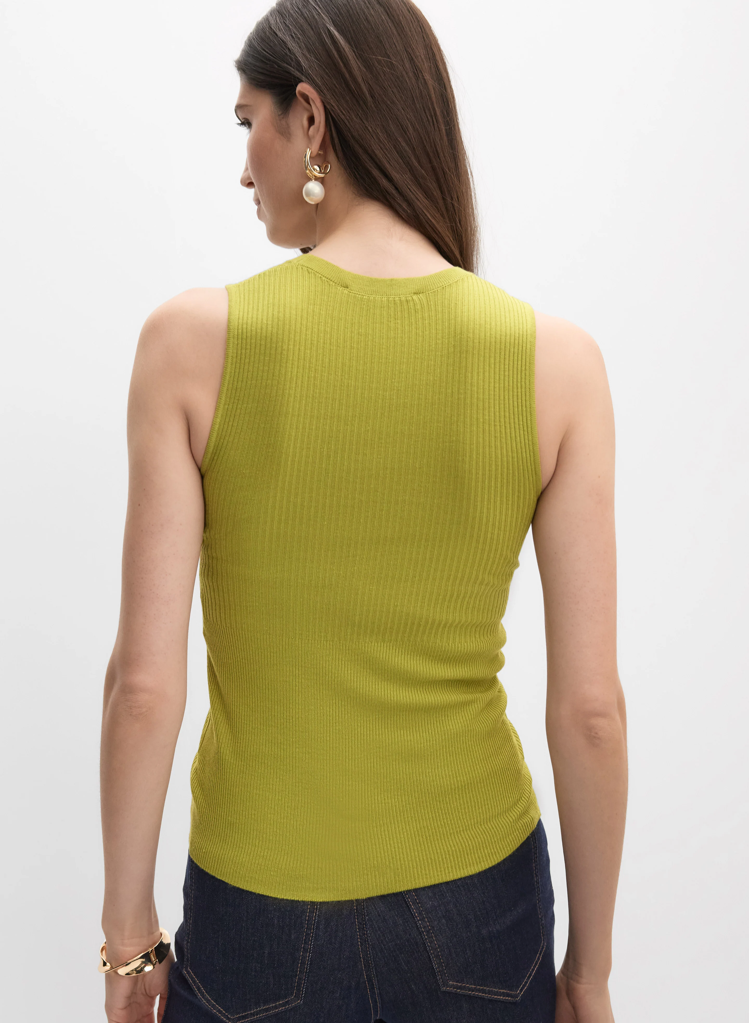 Rib Knit Tank Top - Image 4