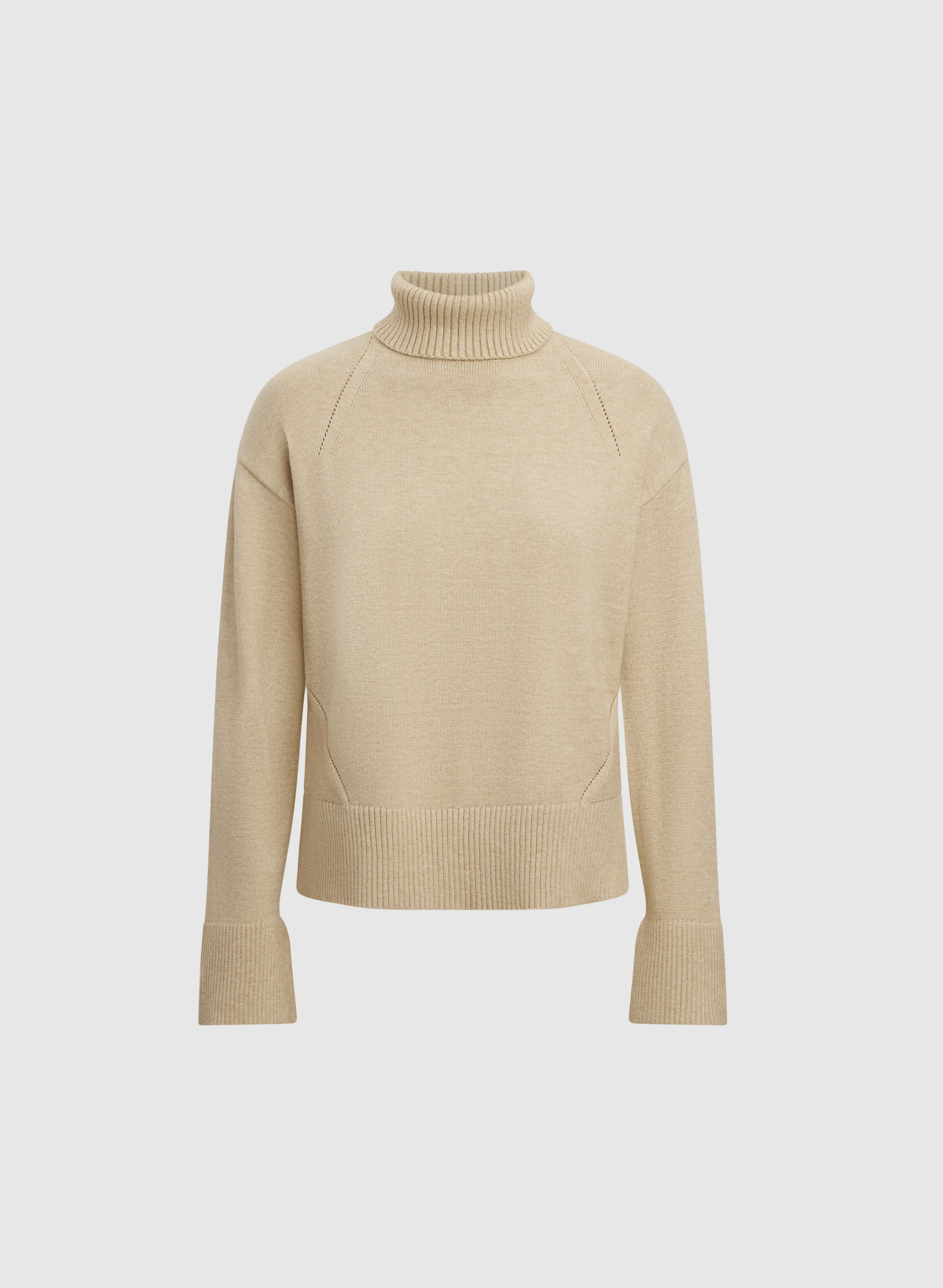 Ribbed Detail Turtleneck Sweater - Image 6