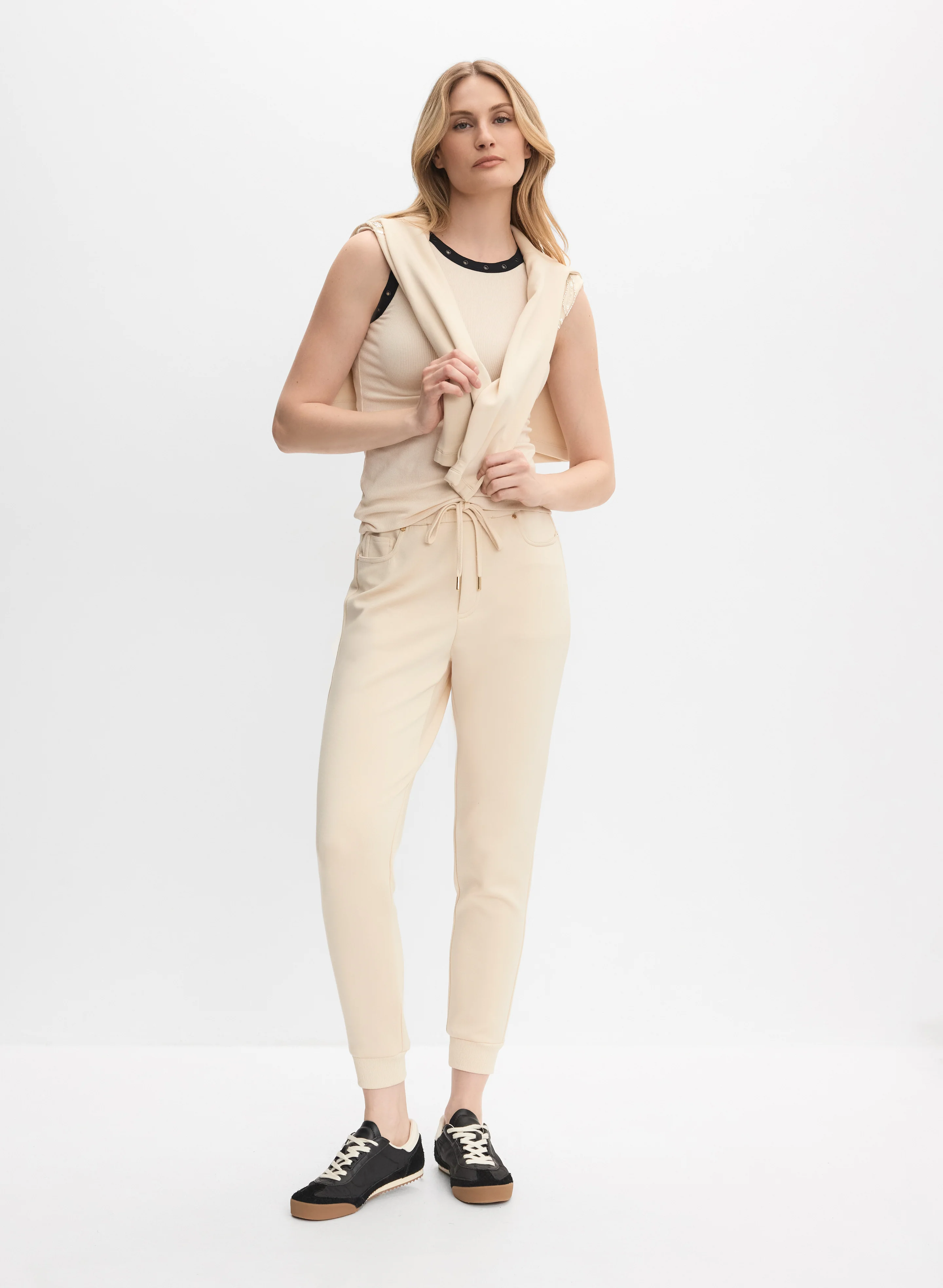 Ribbed Grommet Trim Tank Top - Image 3